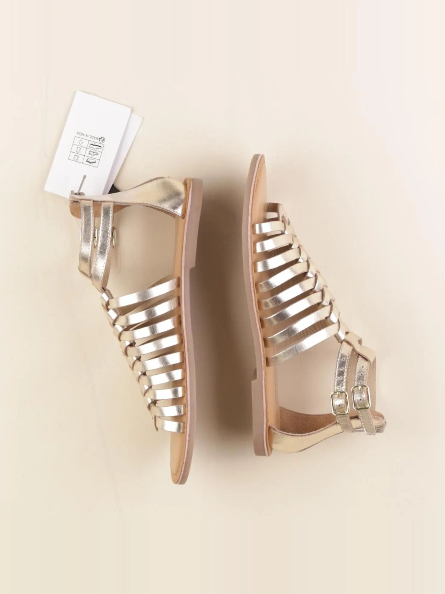 Vertbaudet - sandales beige, or - pointure 37