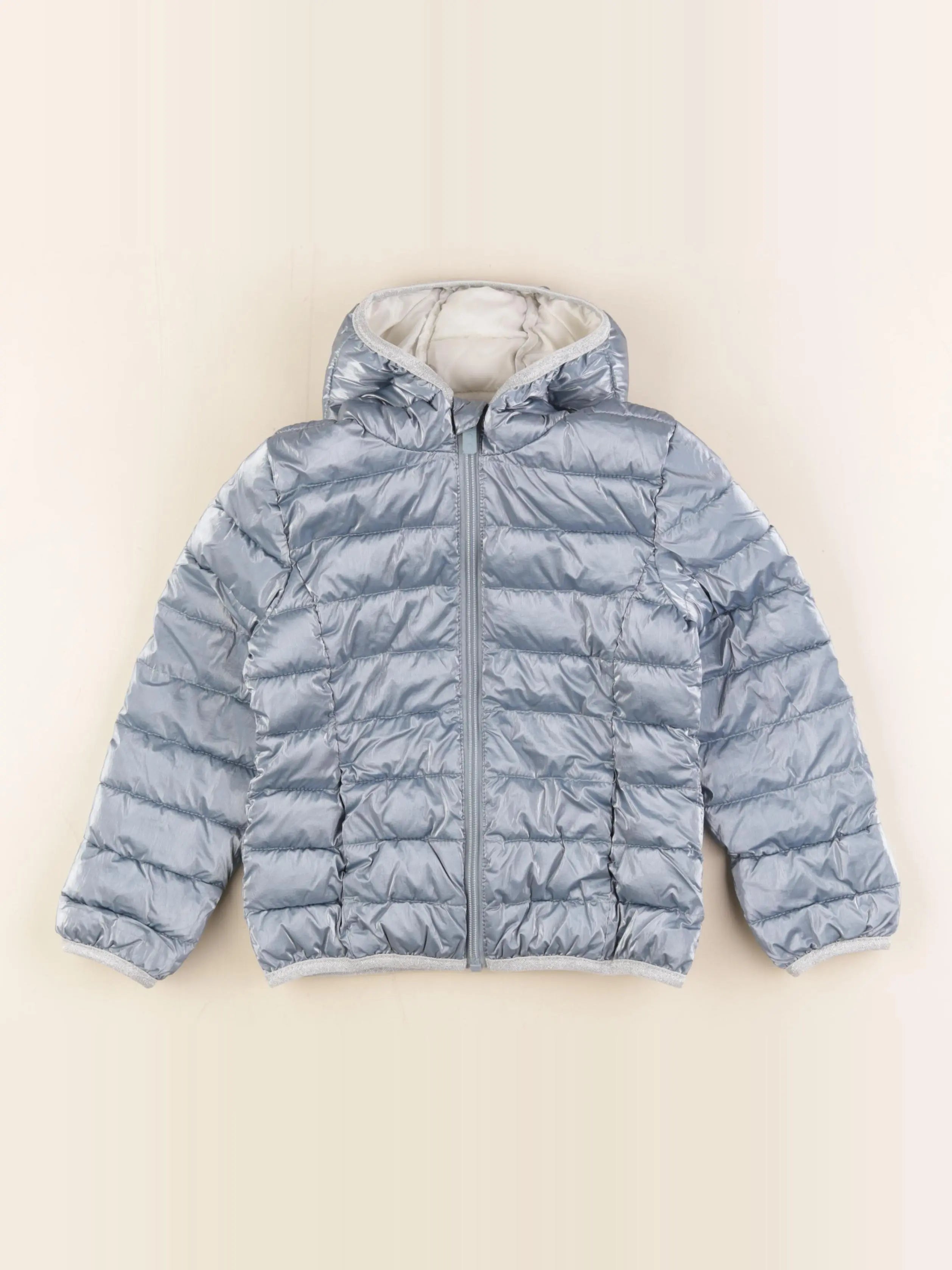 Okaidi - doudoune bleu, argent - 5 ans