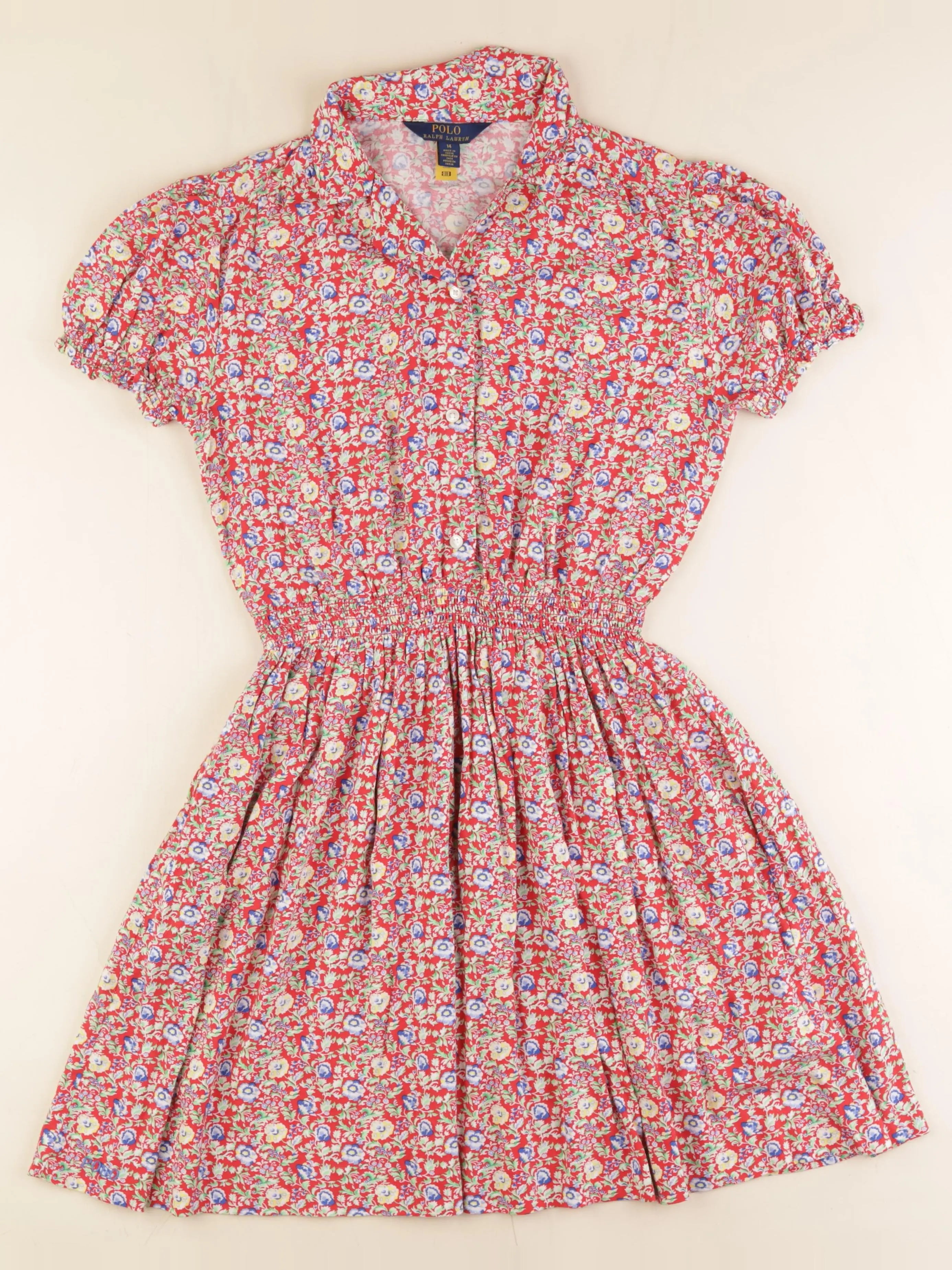 Ralph Lauren - robe rouge - 14 ans