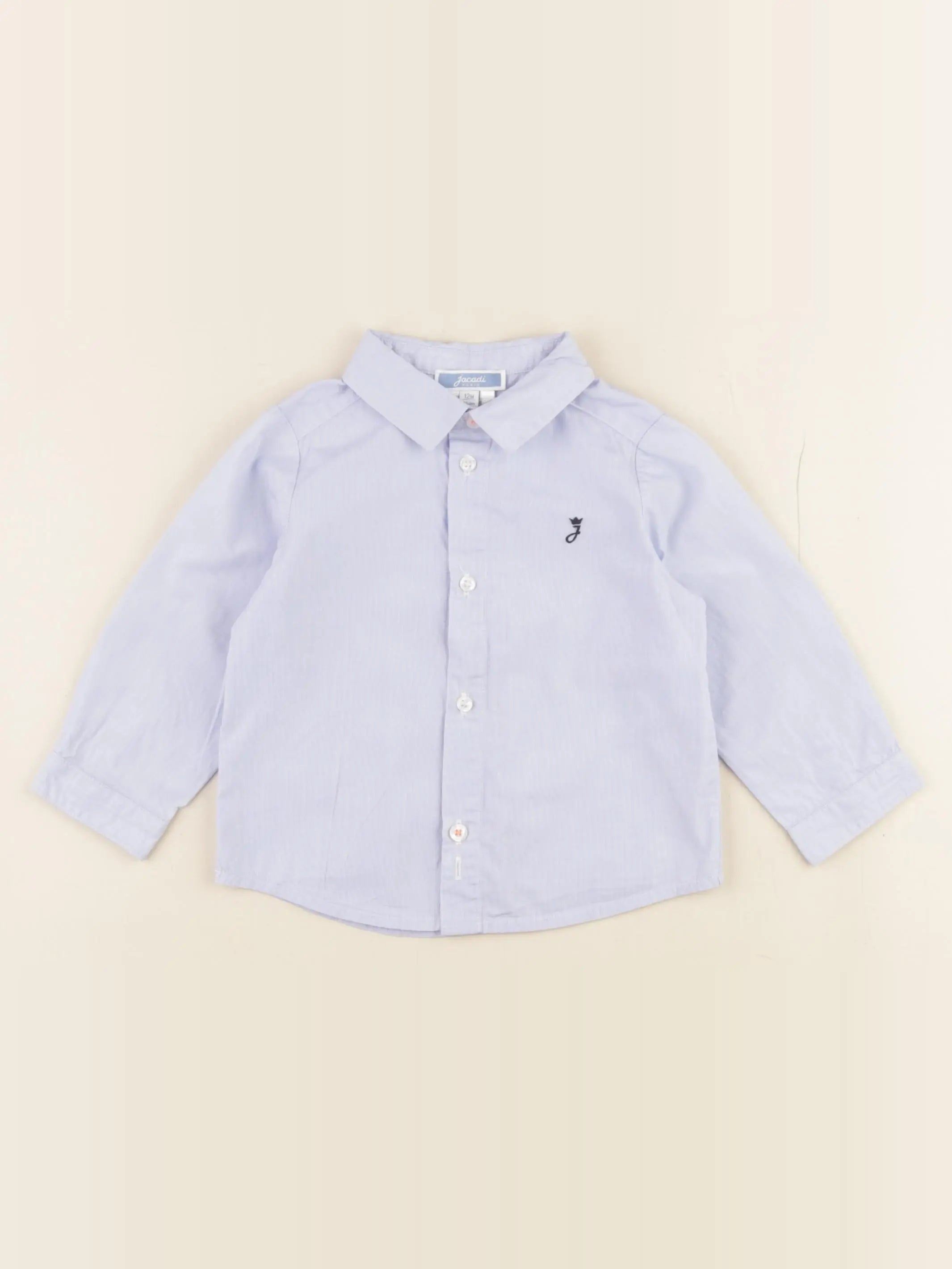 Jacadi - chemise bleu - 12 mois