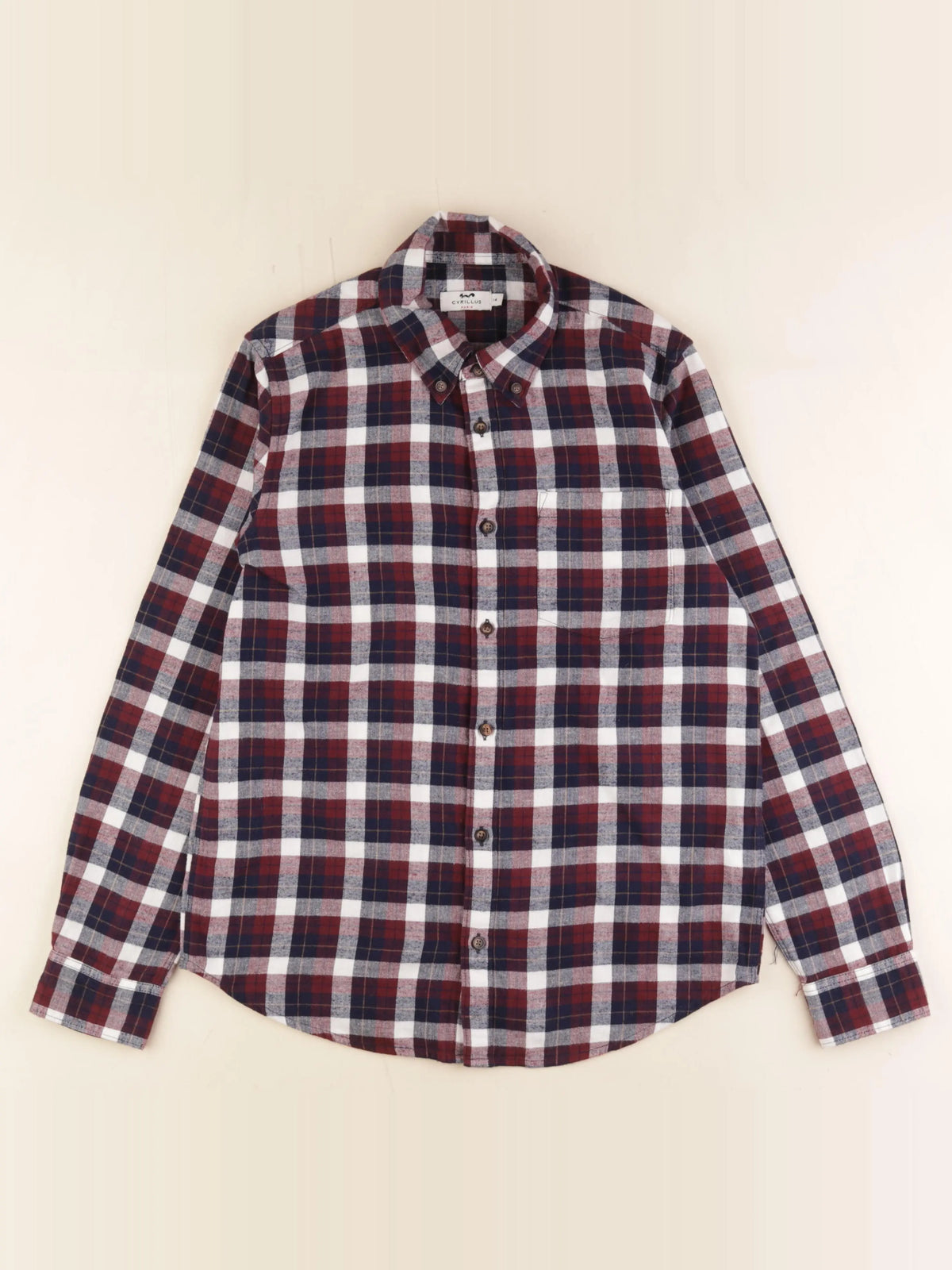 Cyrillus - chemise rouge - 14 ans
