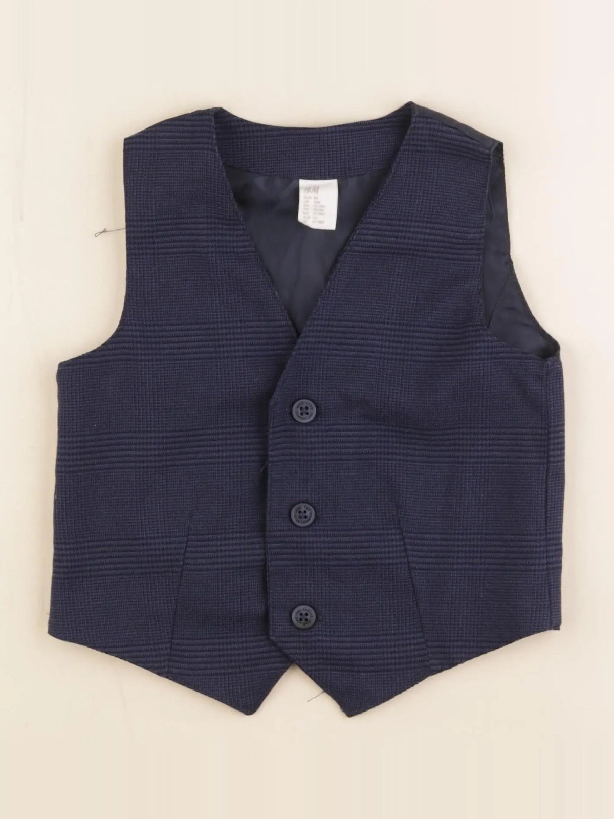 H&M - gilet bleu - 12/18 mois