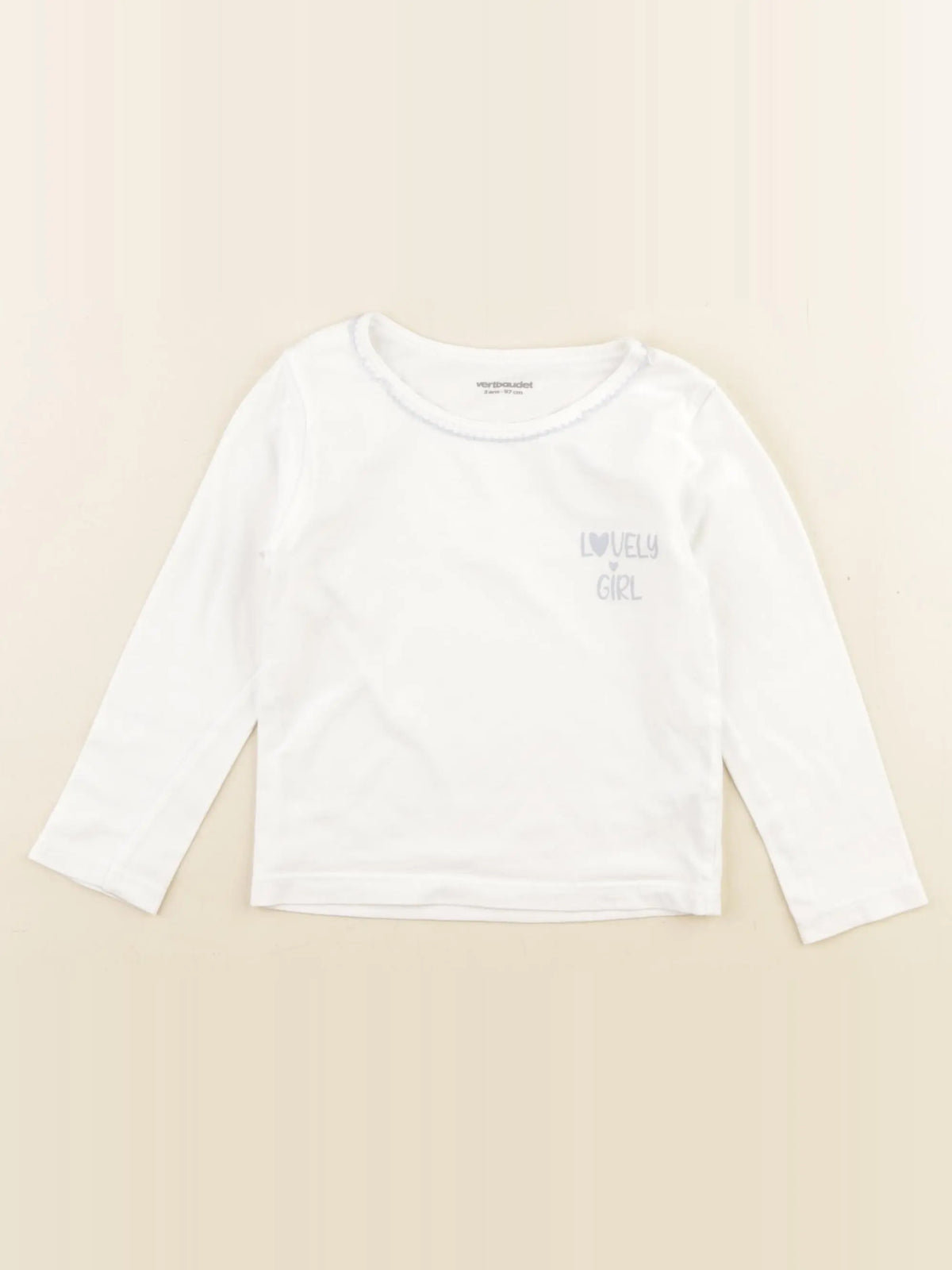 Vertbaudet - maillot de corps blanc - 3 ans