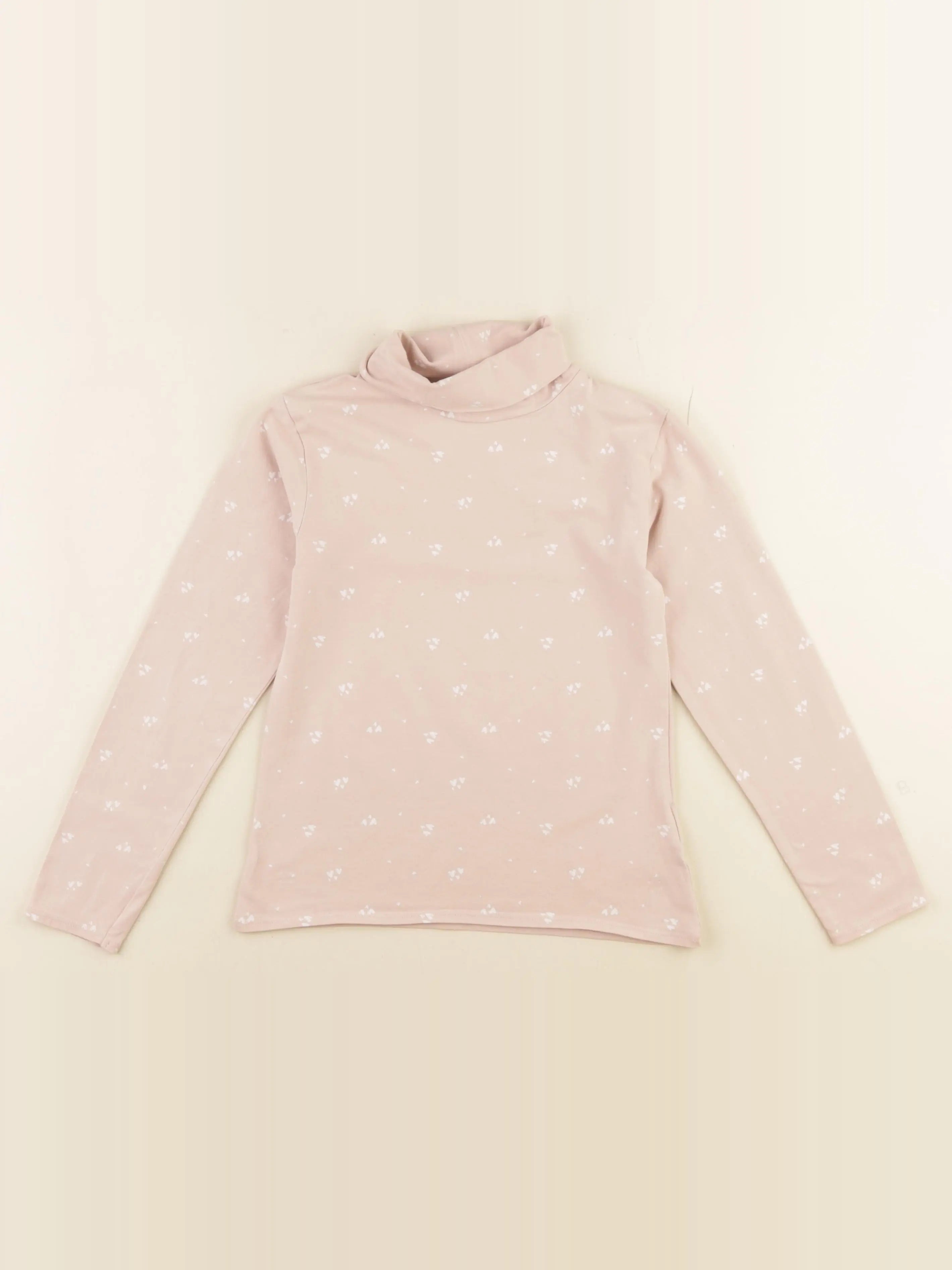 Vertbaudet - sous-pull rose - 8 ans