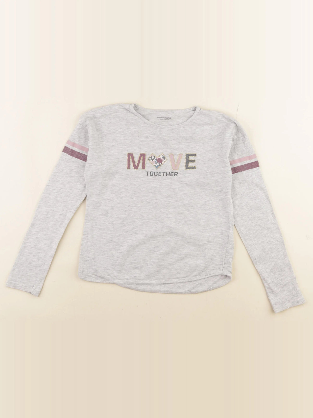 Vertbaudet - tee-shirt gris - 8 ans