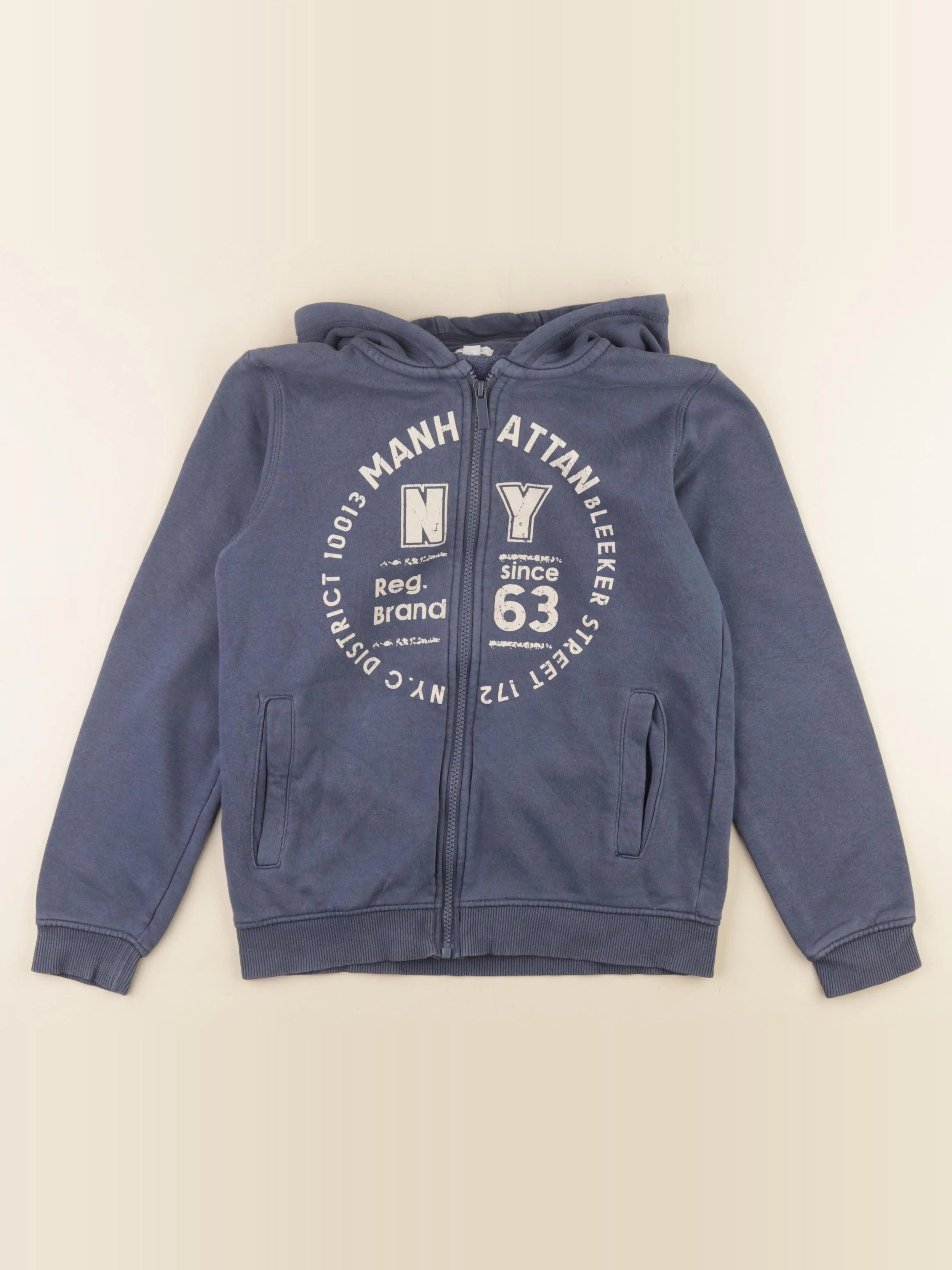 Vertbaudet - sweat bleu - 12 ans