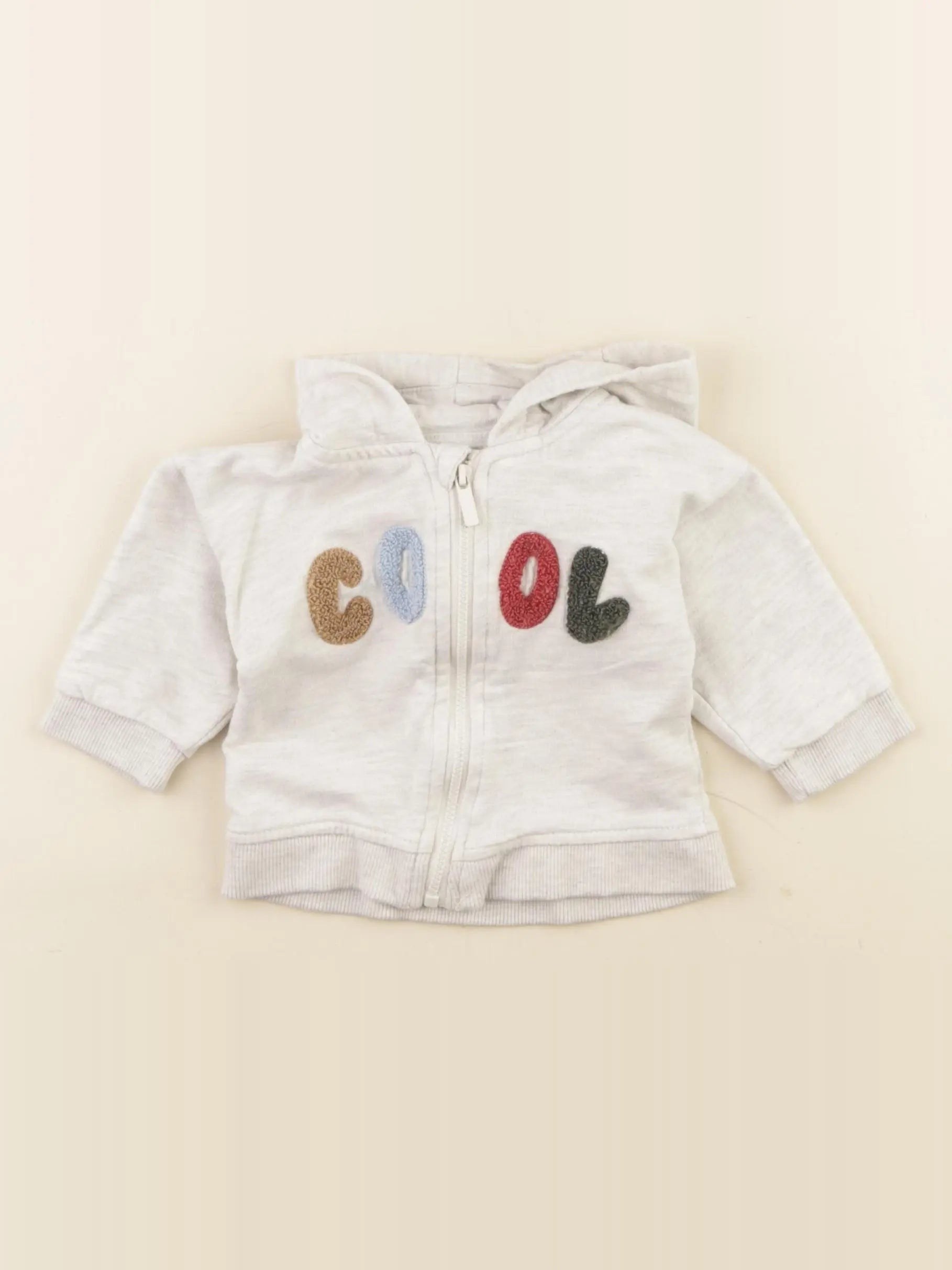 Vertbaudet - sweat gris - 6 mois