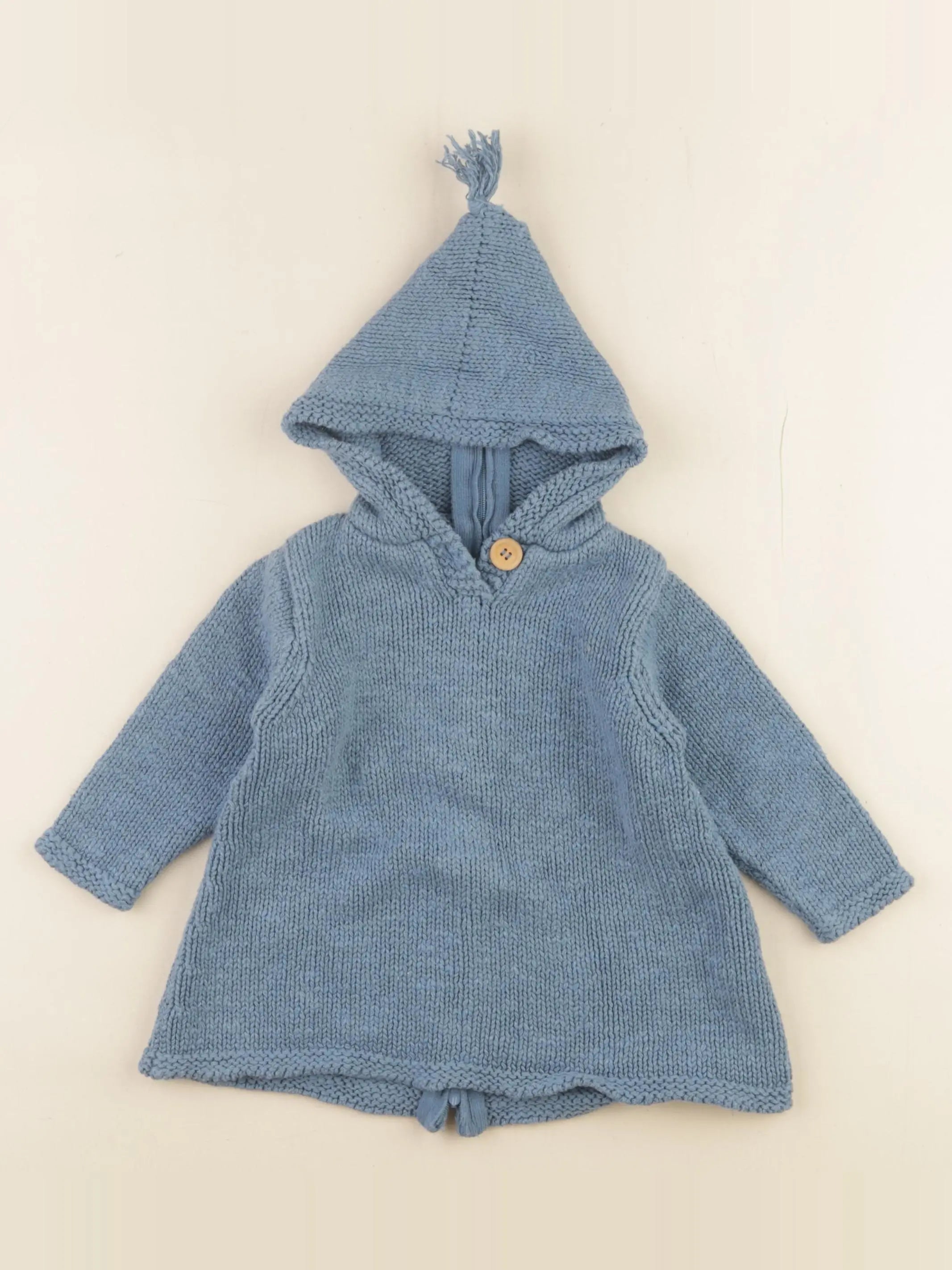 Bonton - burnou bleu - 6 mois