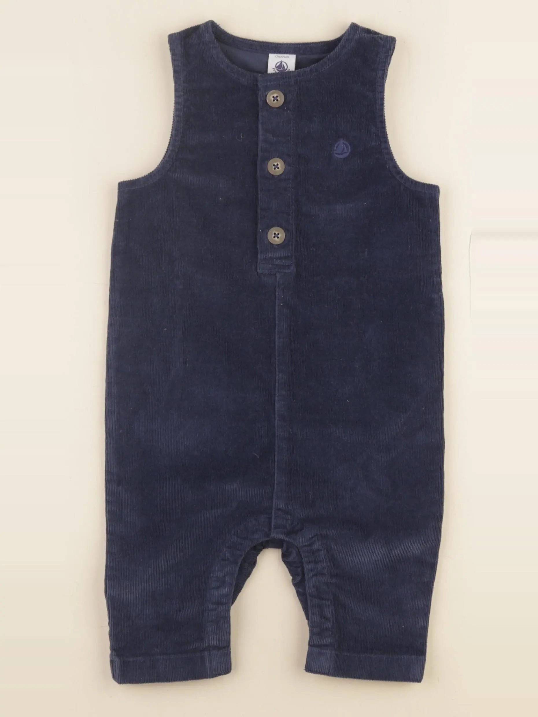 Petit Bateau - combinaison bleu - 12 mois