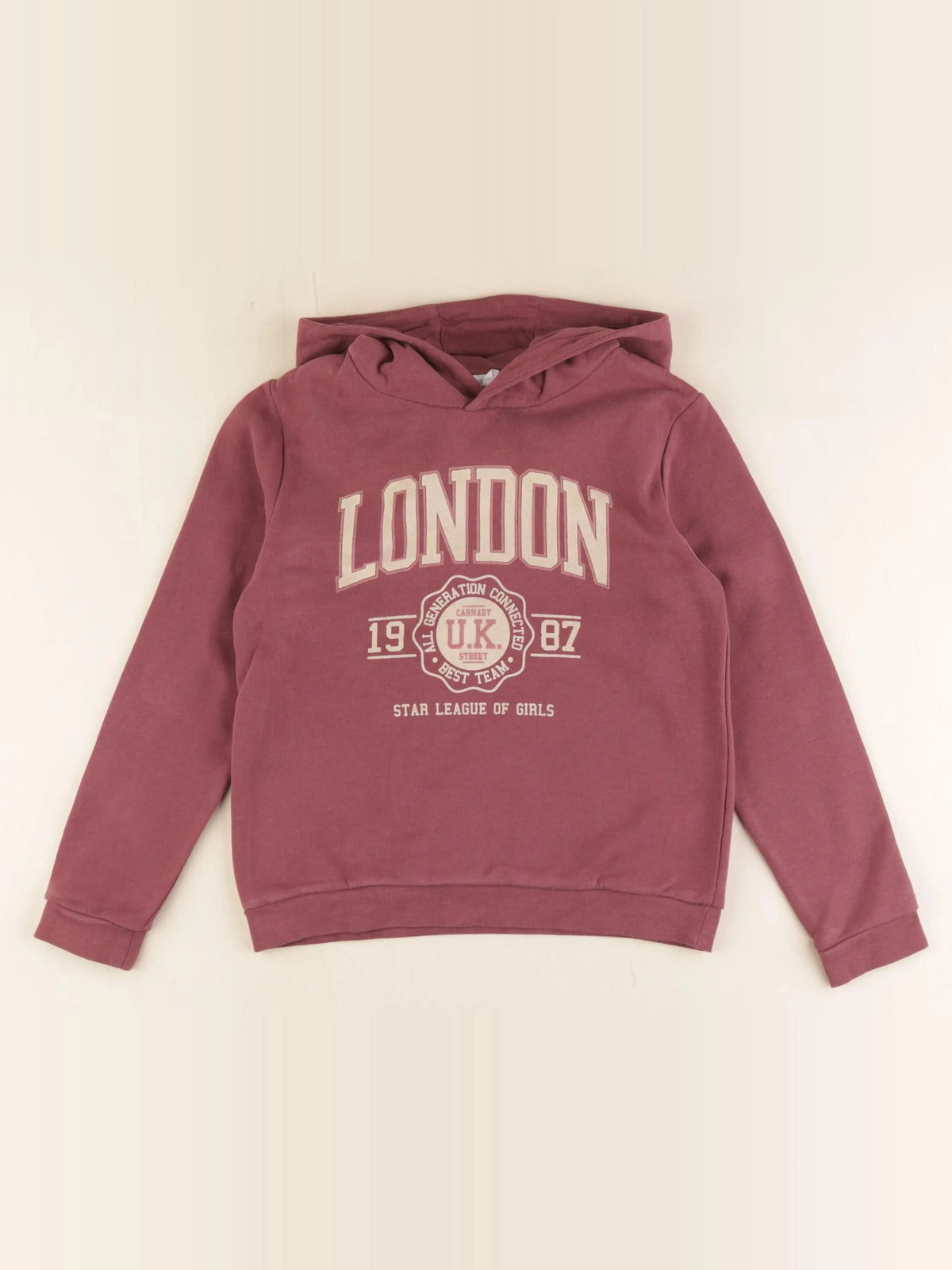 Vertbaudet - sweat rose - 8 ans