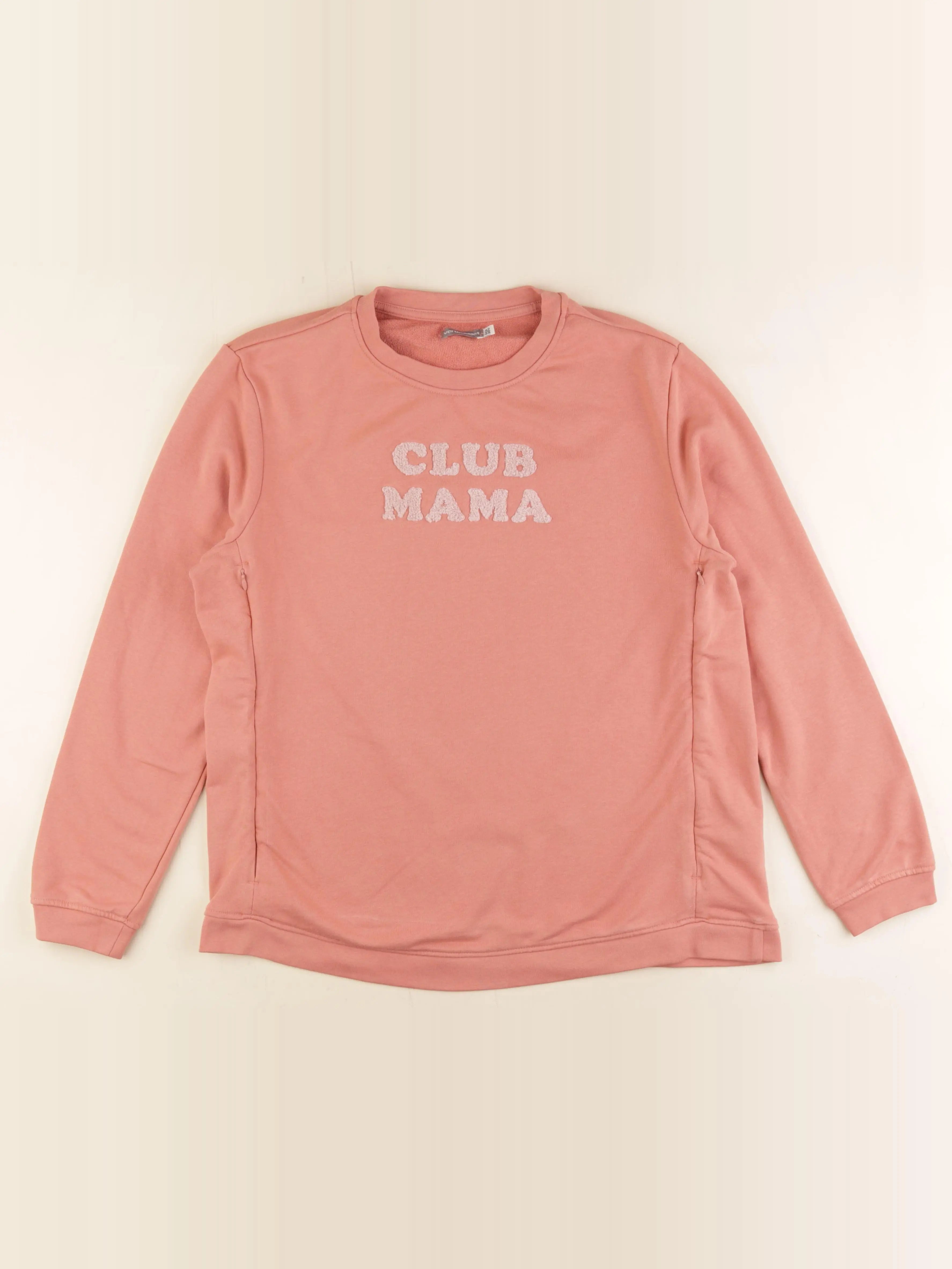 Vertbaudet - sweat allaitement, grossesse rose - 42 à 44