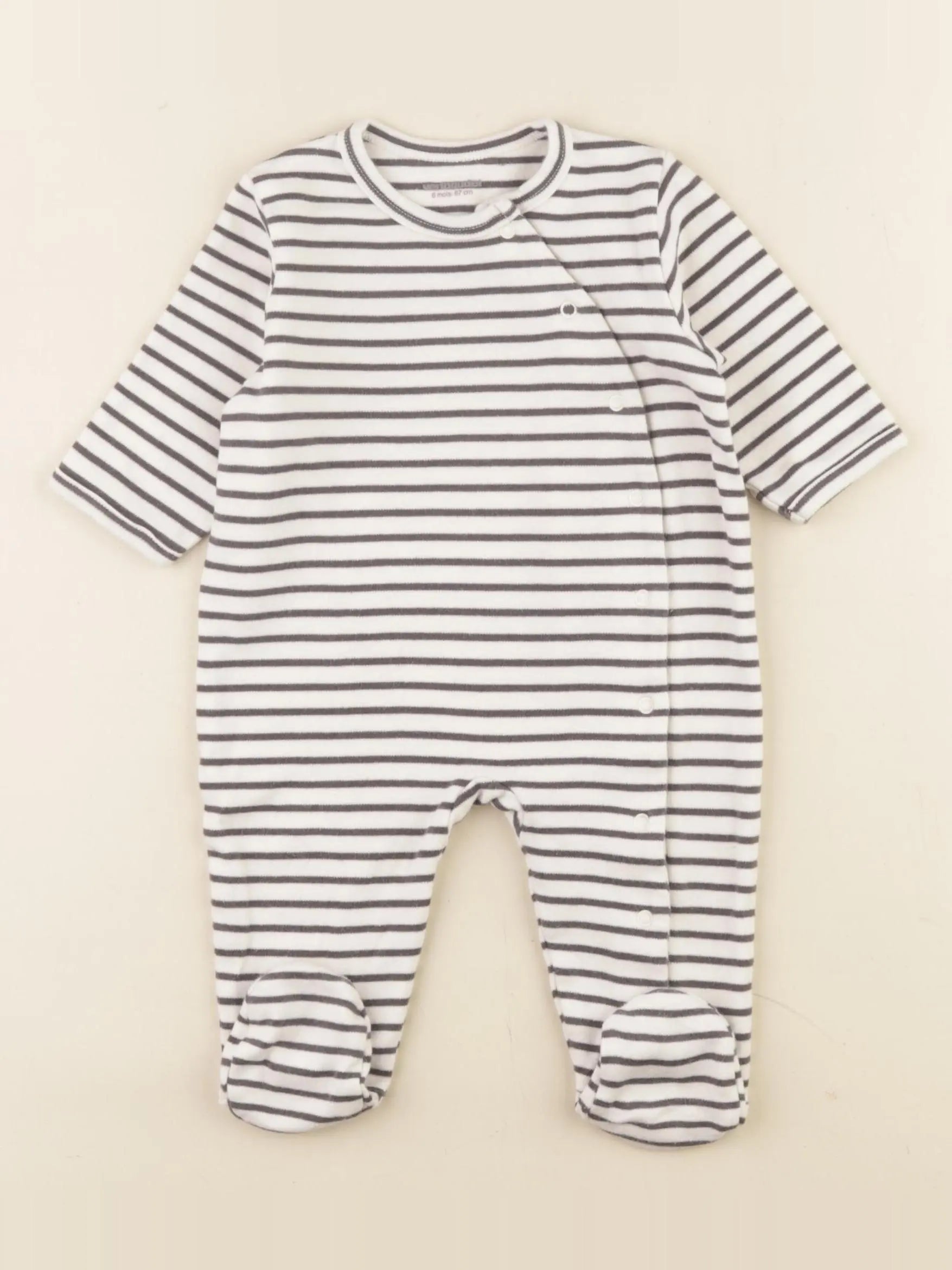 Vertbaudet - pyjama coton multicolore - 6 mois