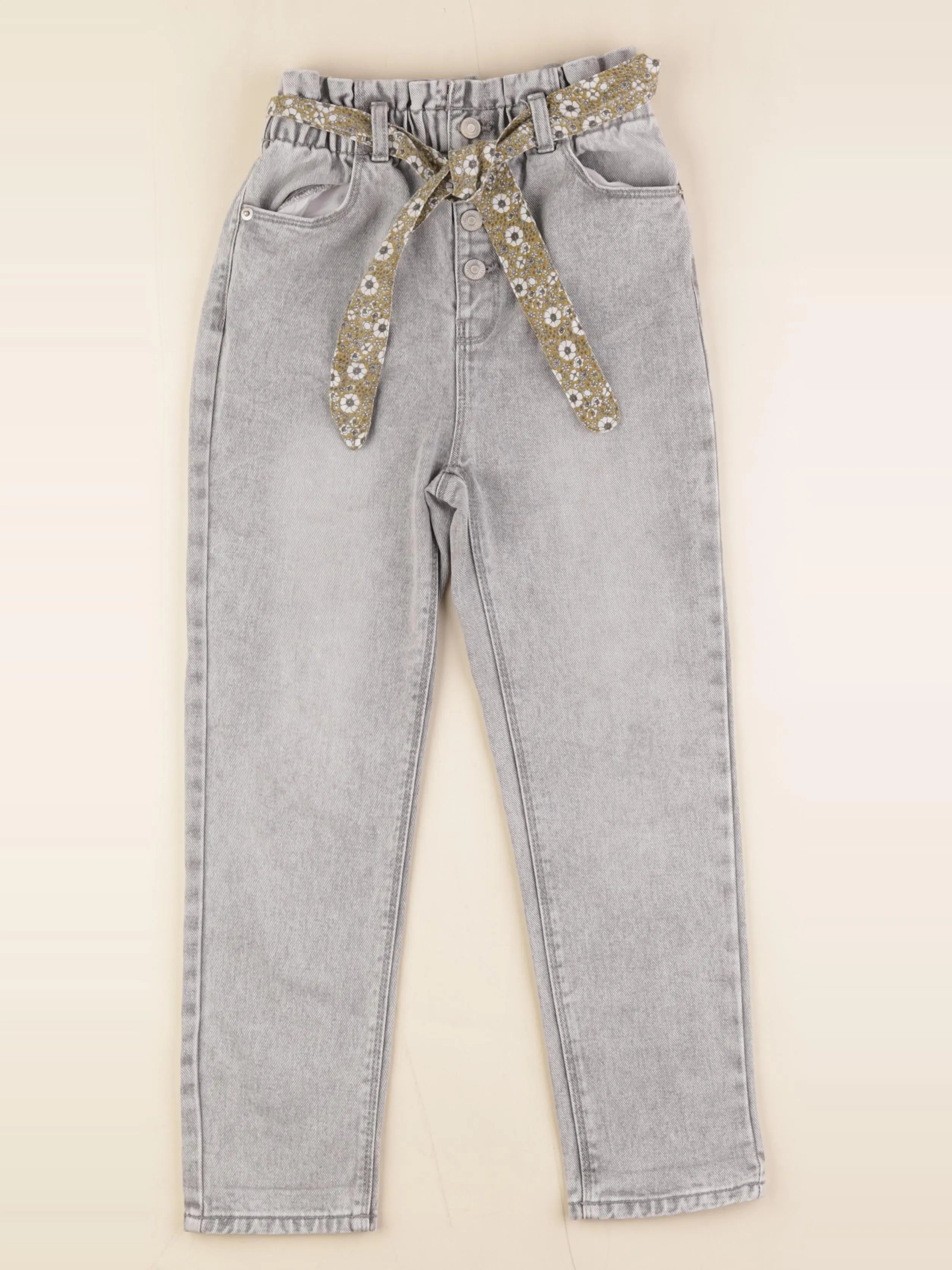 Vertbaudet - jean gris - 8 ans