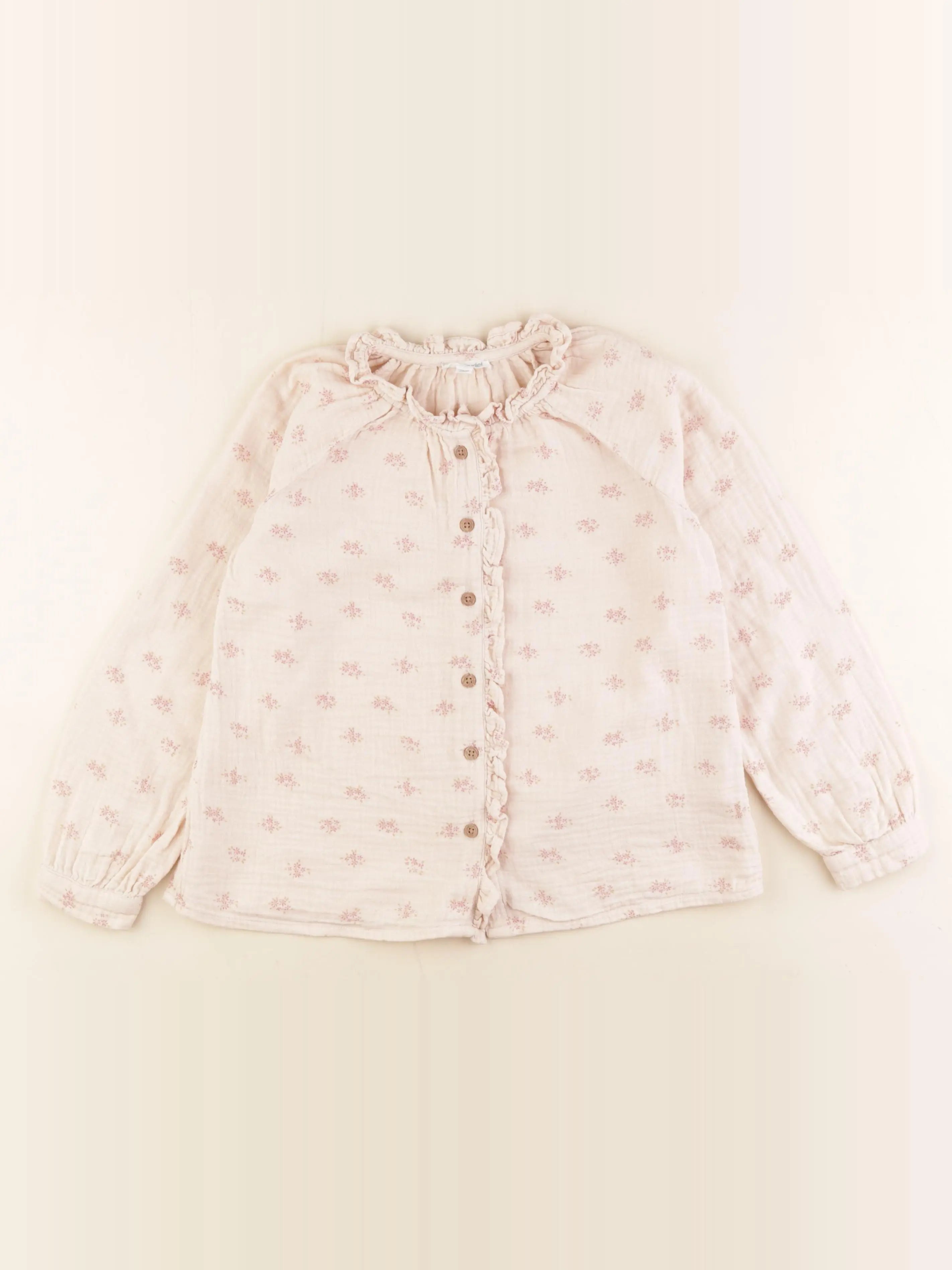 Vertbaudet - blouse rose - 8 ans