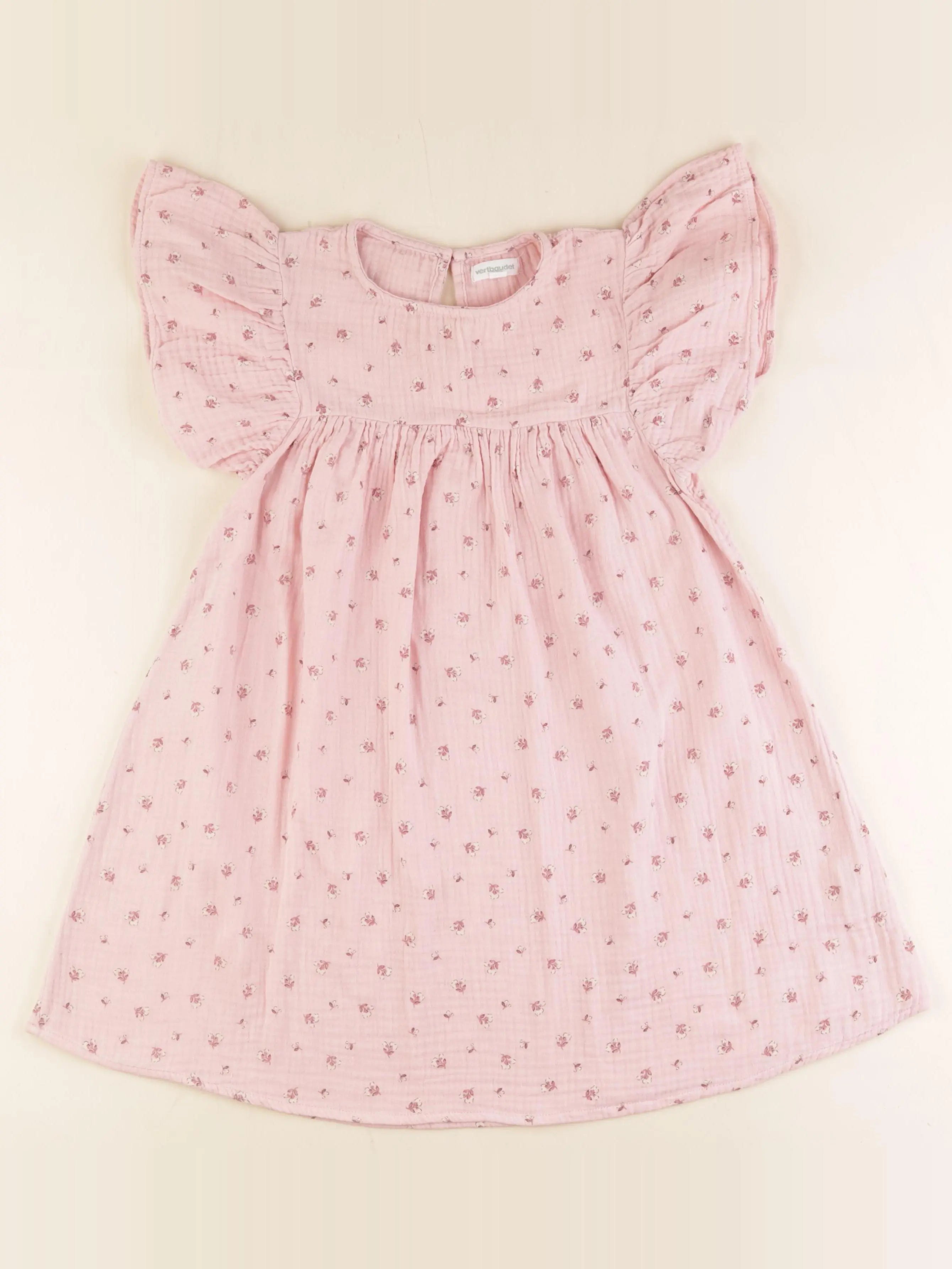 Vertbaudet - robe rose - 8 ans