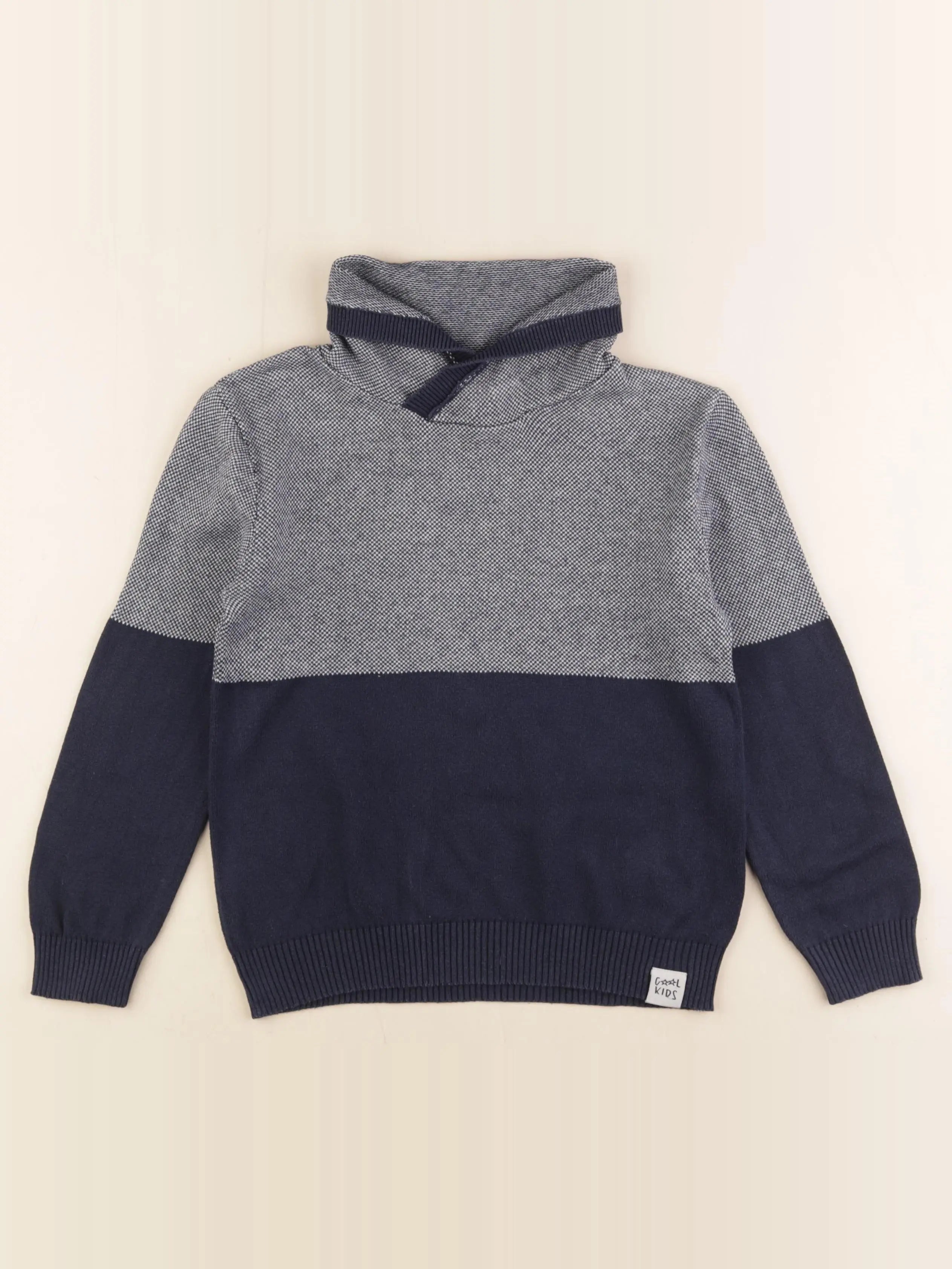 Vertbaudet - pull bleu - 8 ans