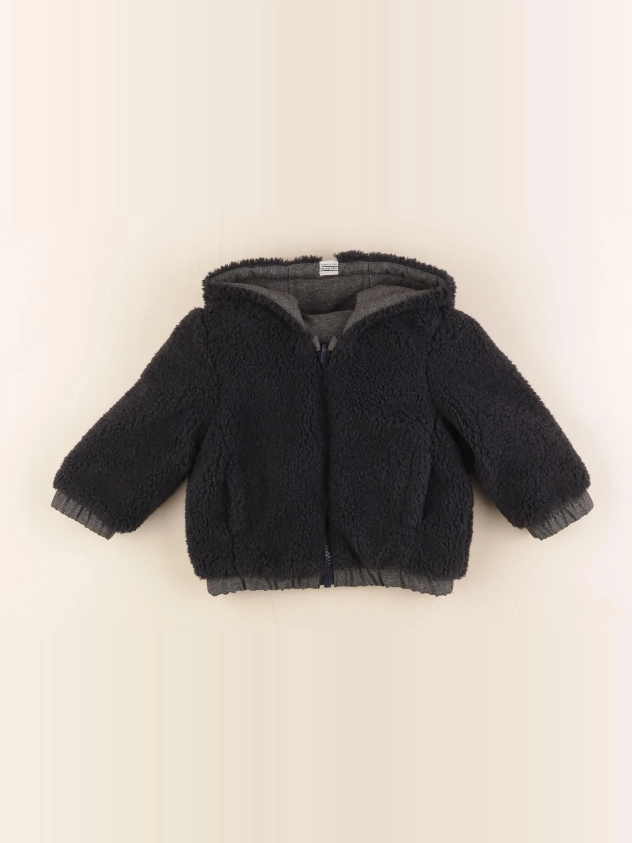 IKKS - veste réversible gris - 12 mois