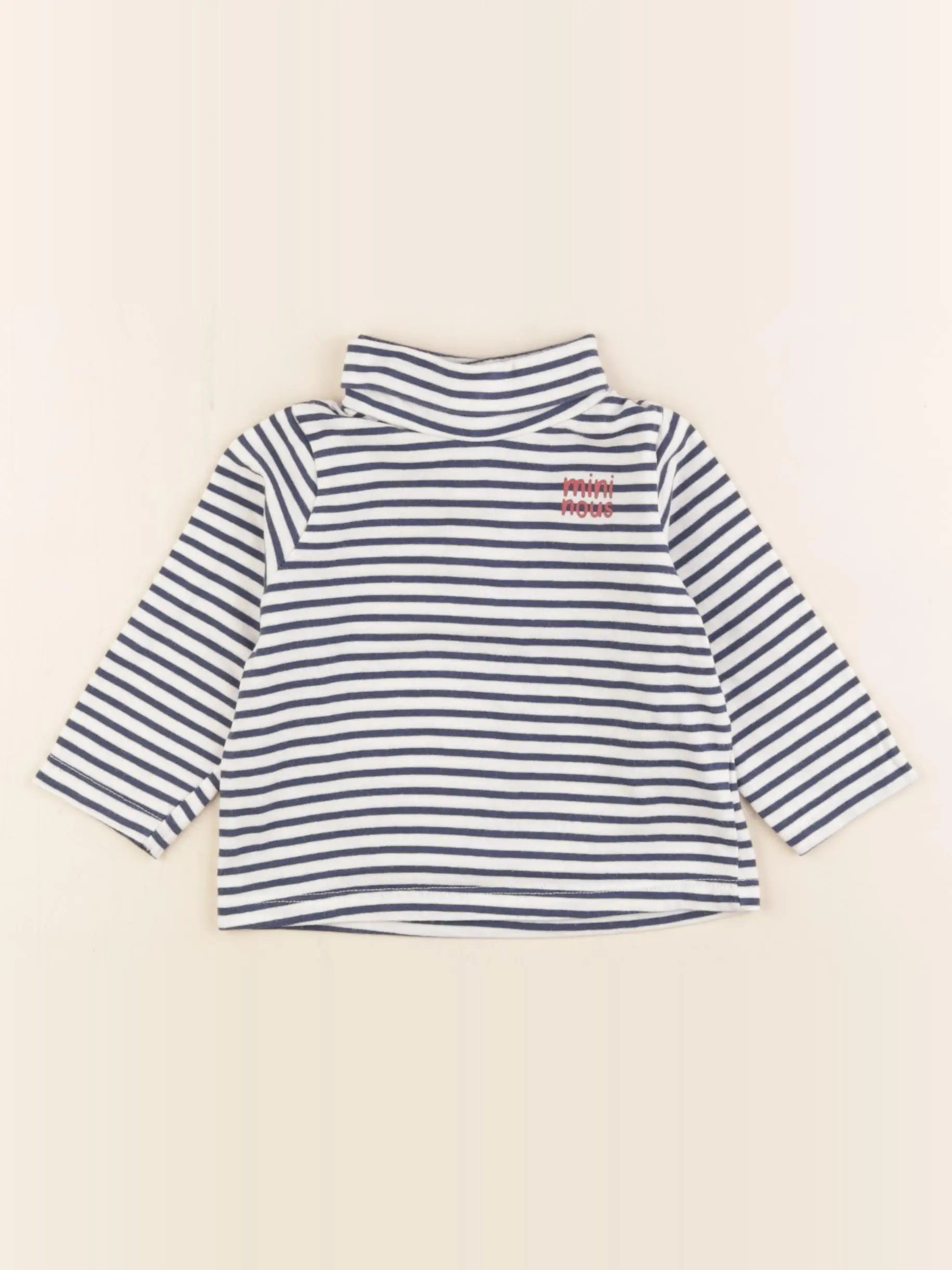 Tape à l'oeil - tee-shirt blanc, bleu - 9 mois