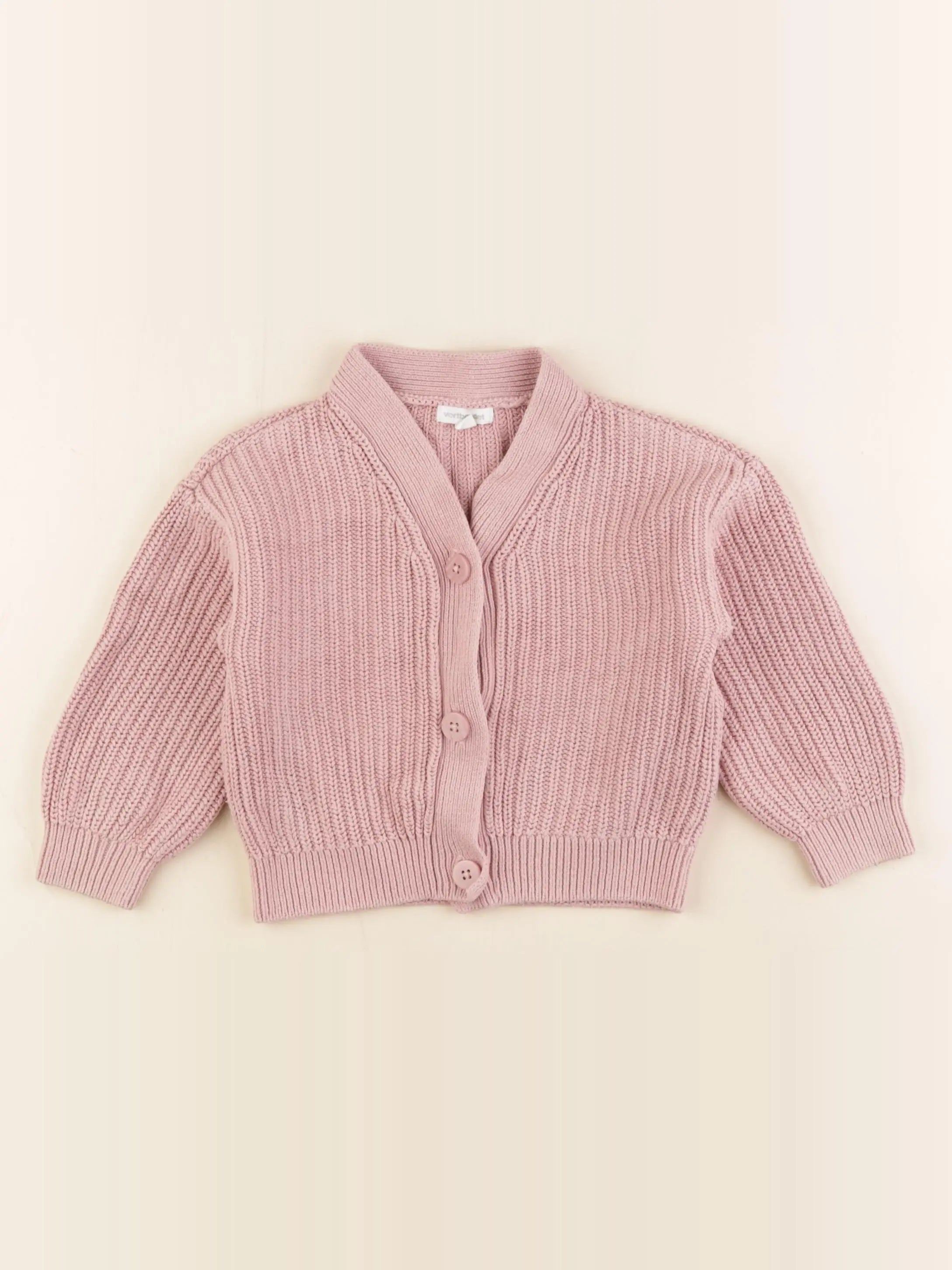 Vertbaudet - gilet rose - 3 ans