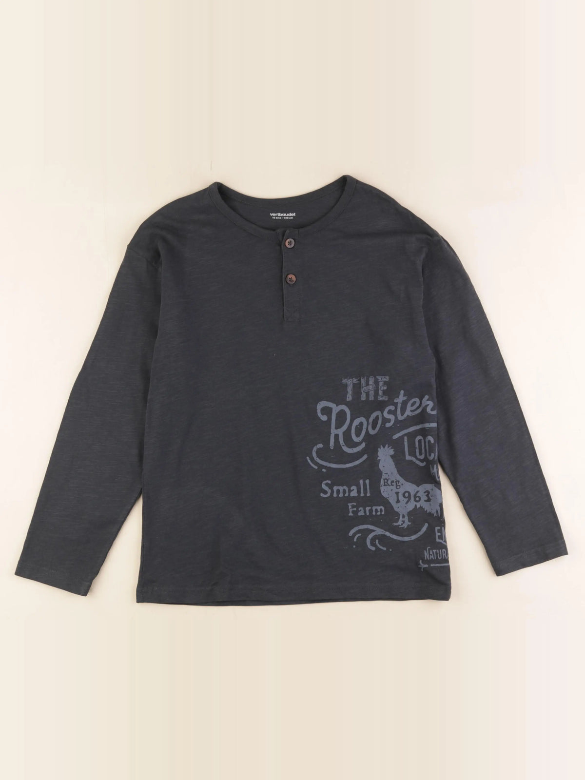 Vertbaudet - tee-shirt gris - 10 ans