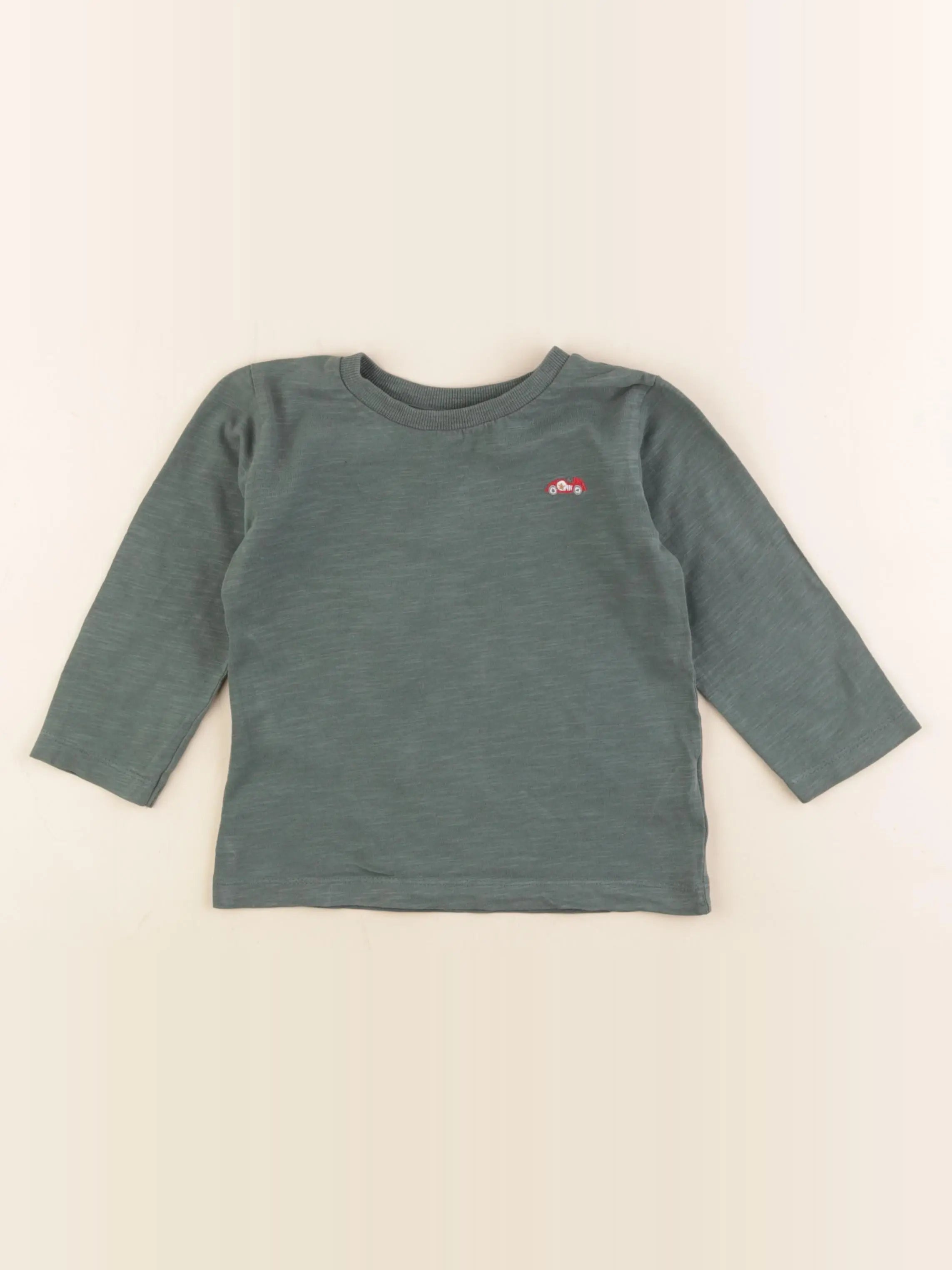 Next - tee-shirt vert - 12/18 mois