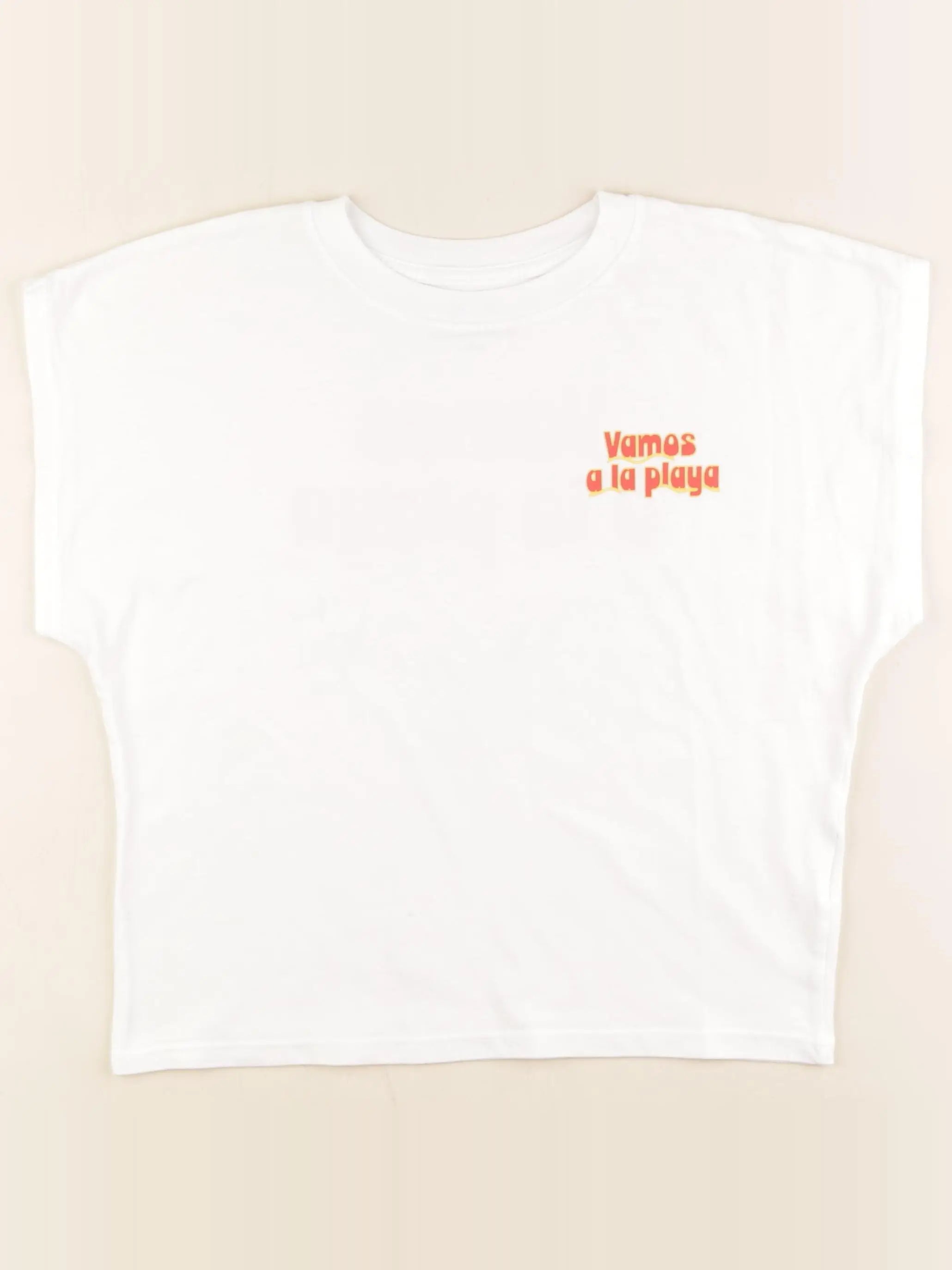 Monoprix - tee-shirt imprimé au dos blanc - 12 ans