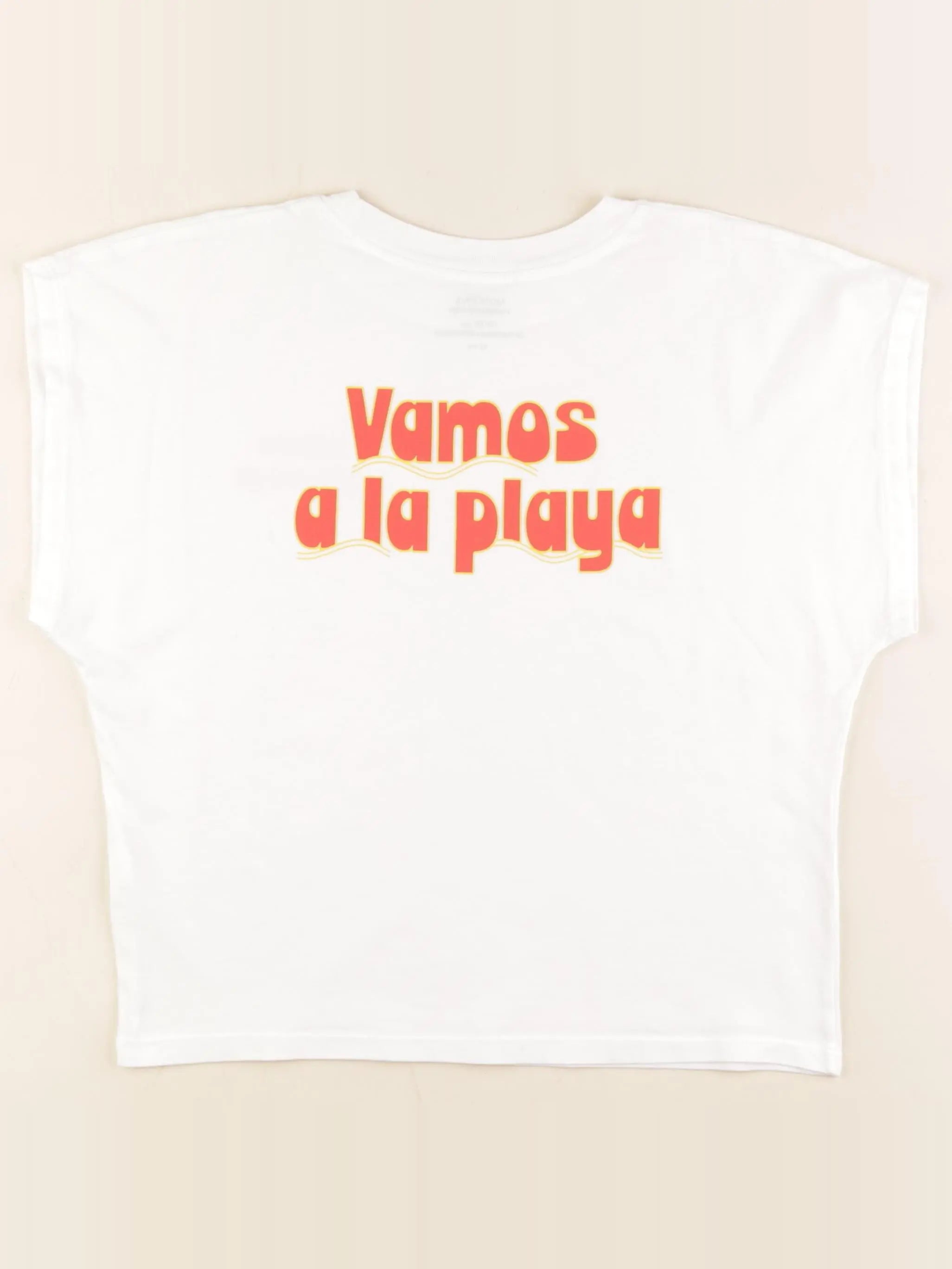 Monoprix - tee-shirt imprimé au dos blanc - 12 ans