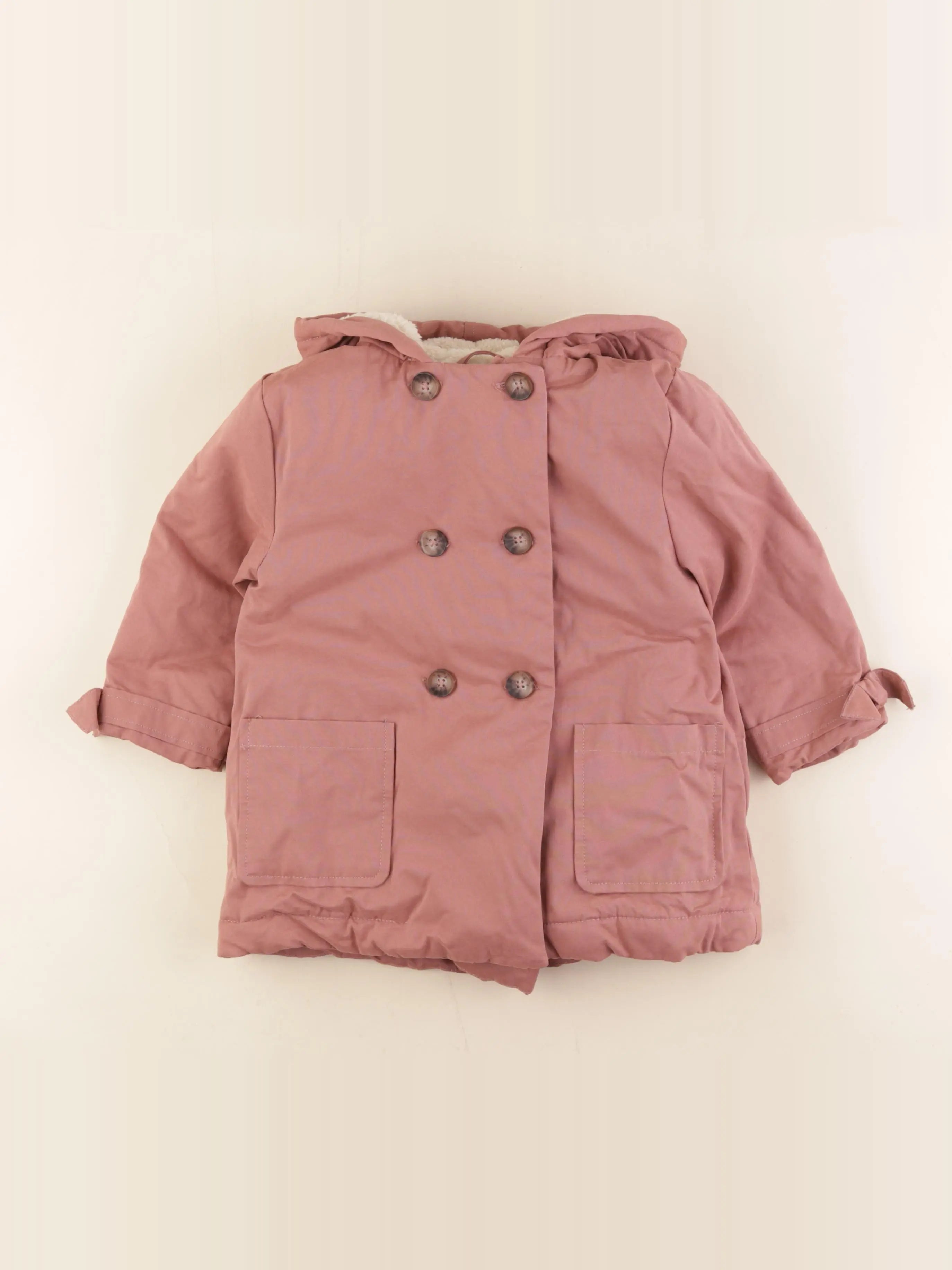 Vertbaudet - manteau rose - 4 ans