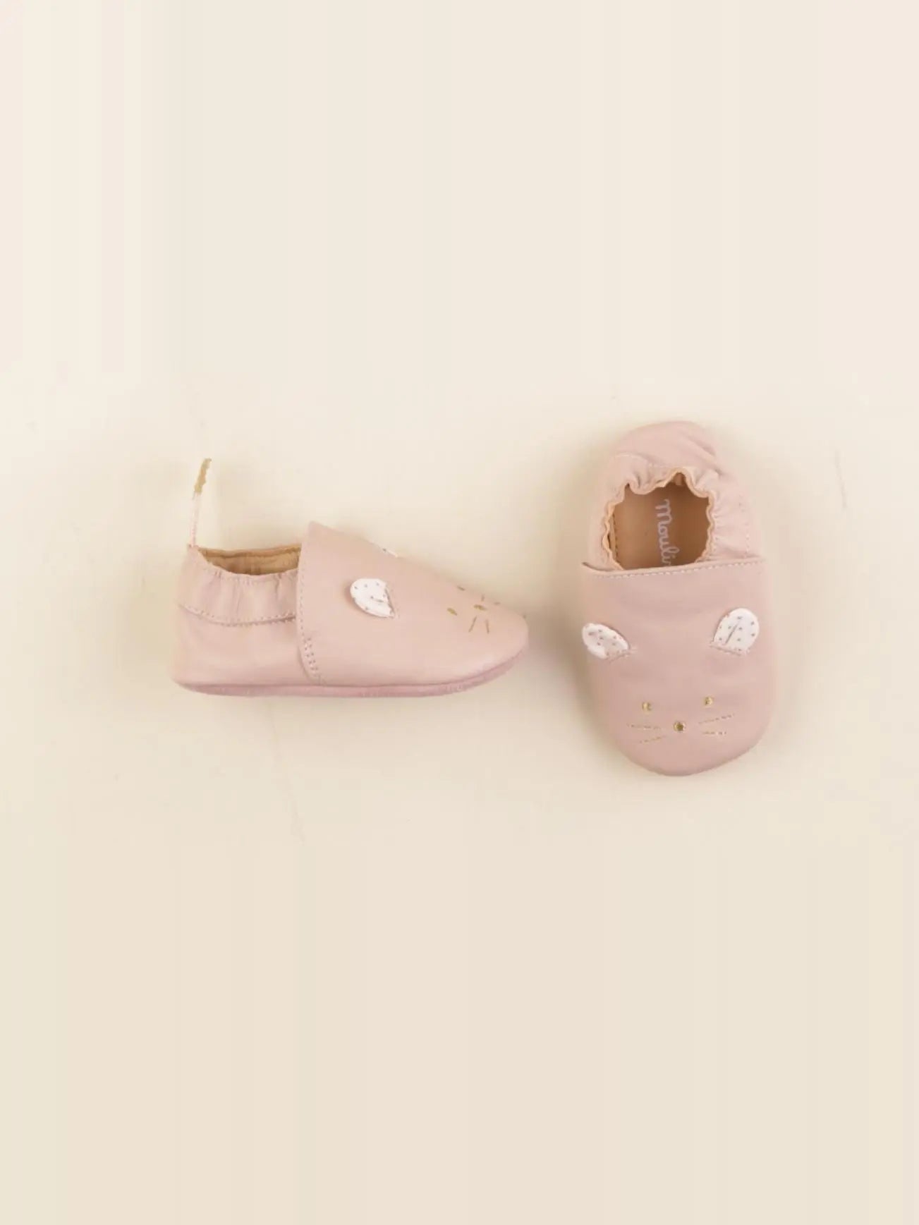 Moulin Roty - chaussons rose - pointure 20/21