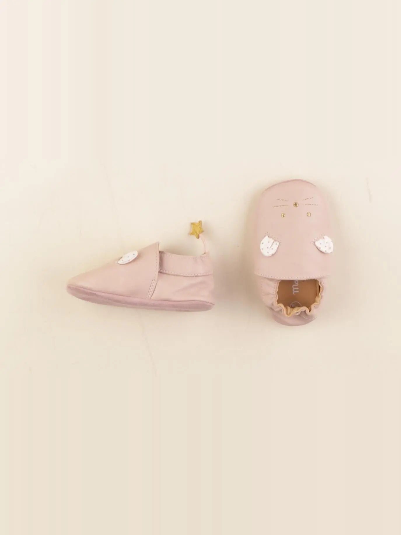 Moulin Roty - chaussons rose - pointure 20/21