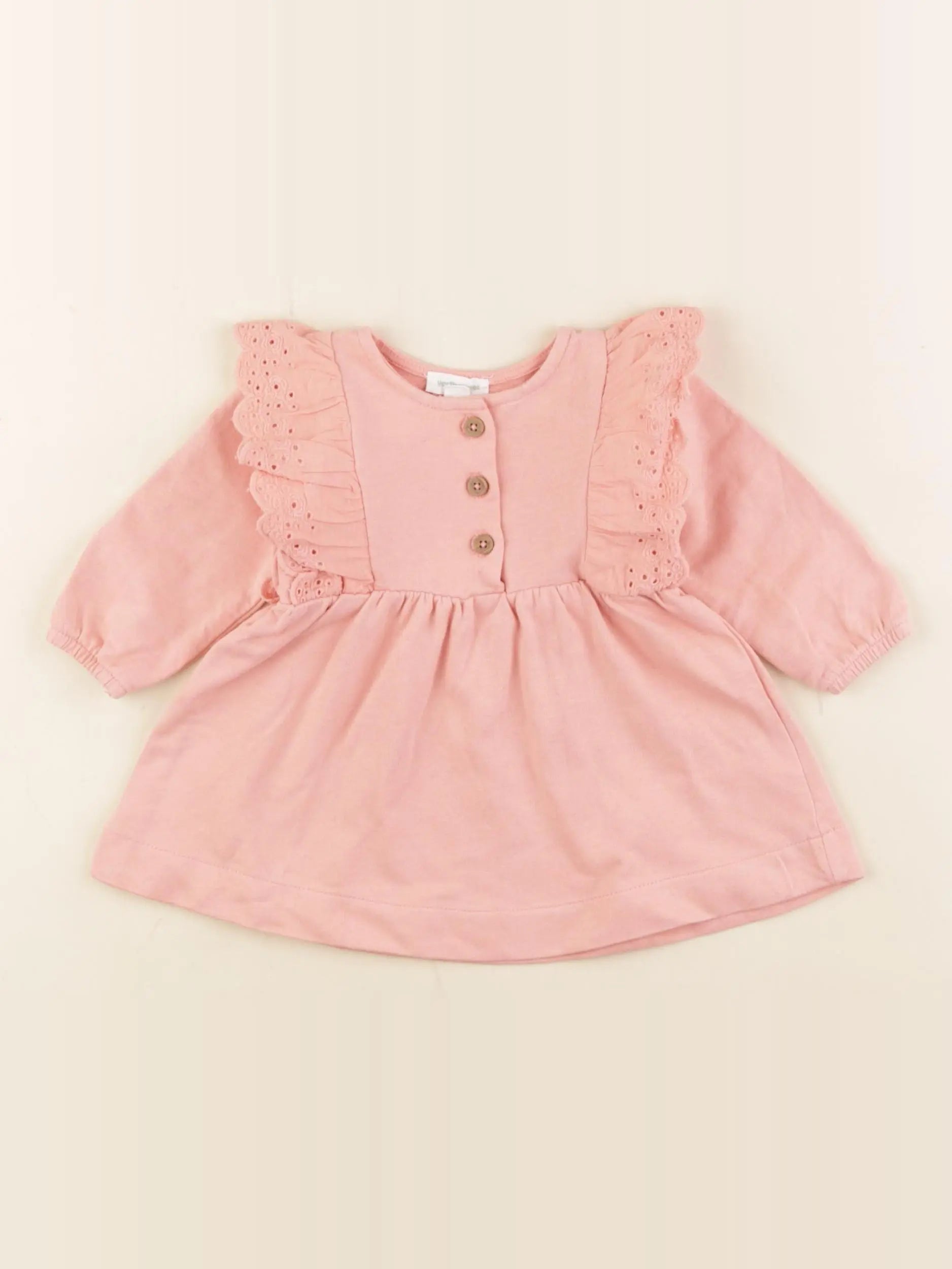 Vertbaudet - robe rose - 3 mois