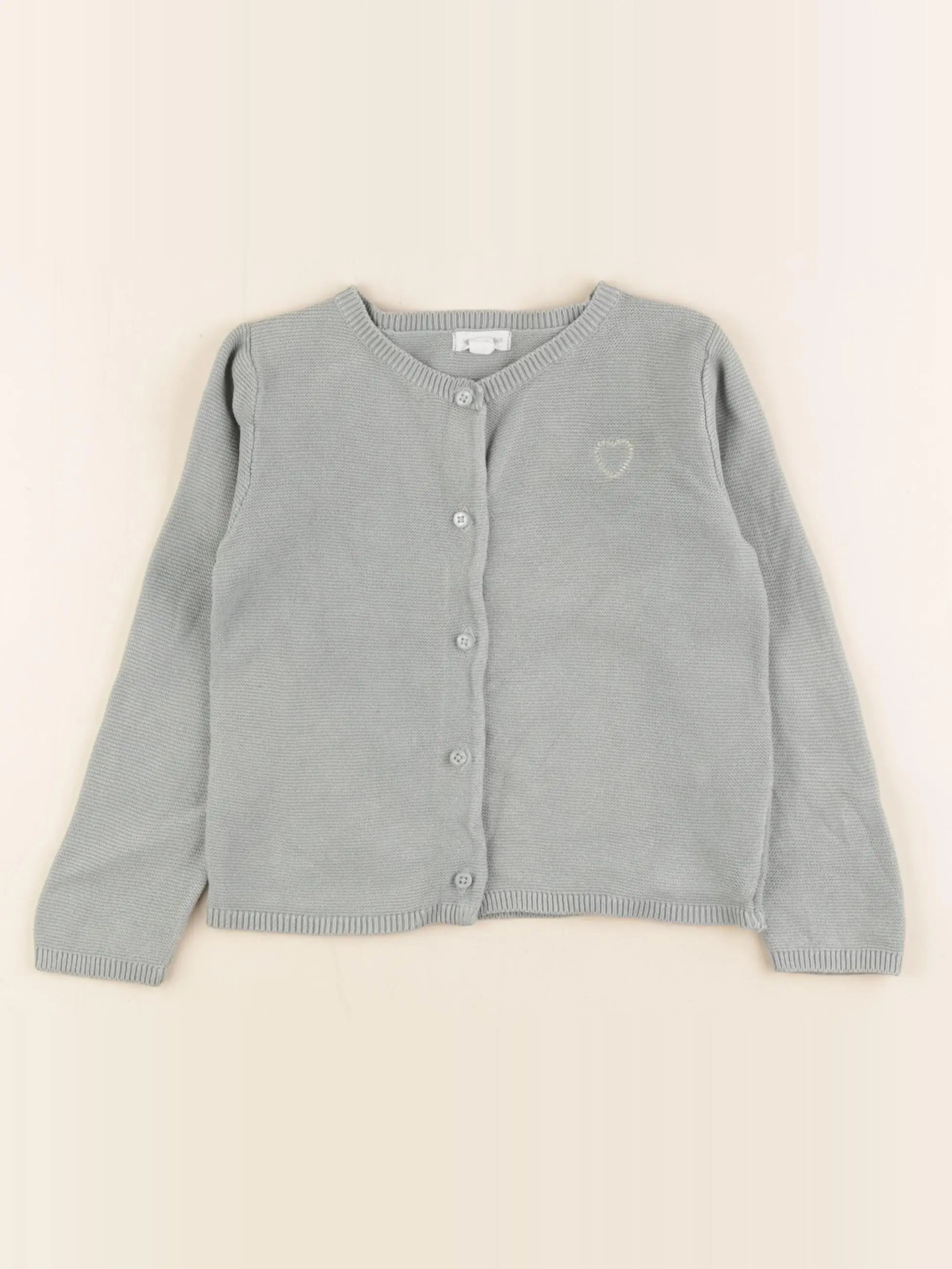 Vertbaudet - gilet vert, or - 24 mois