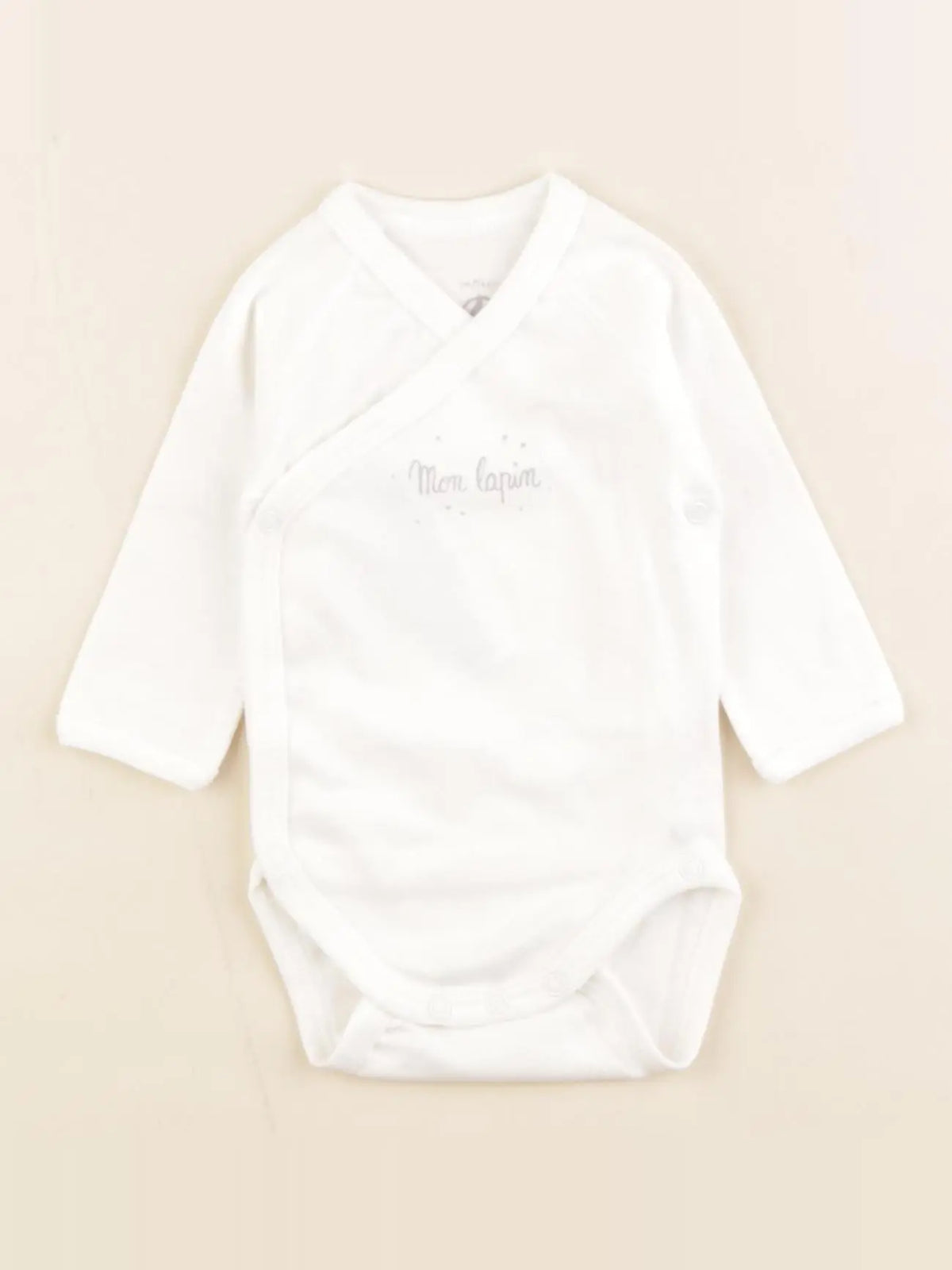 Petit Bateau - body blanc - 1 mois