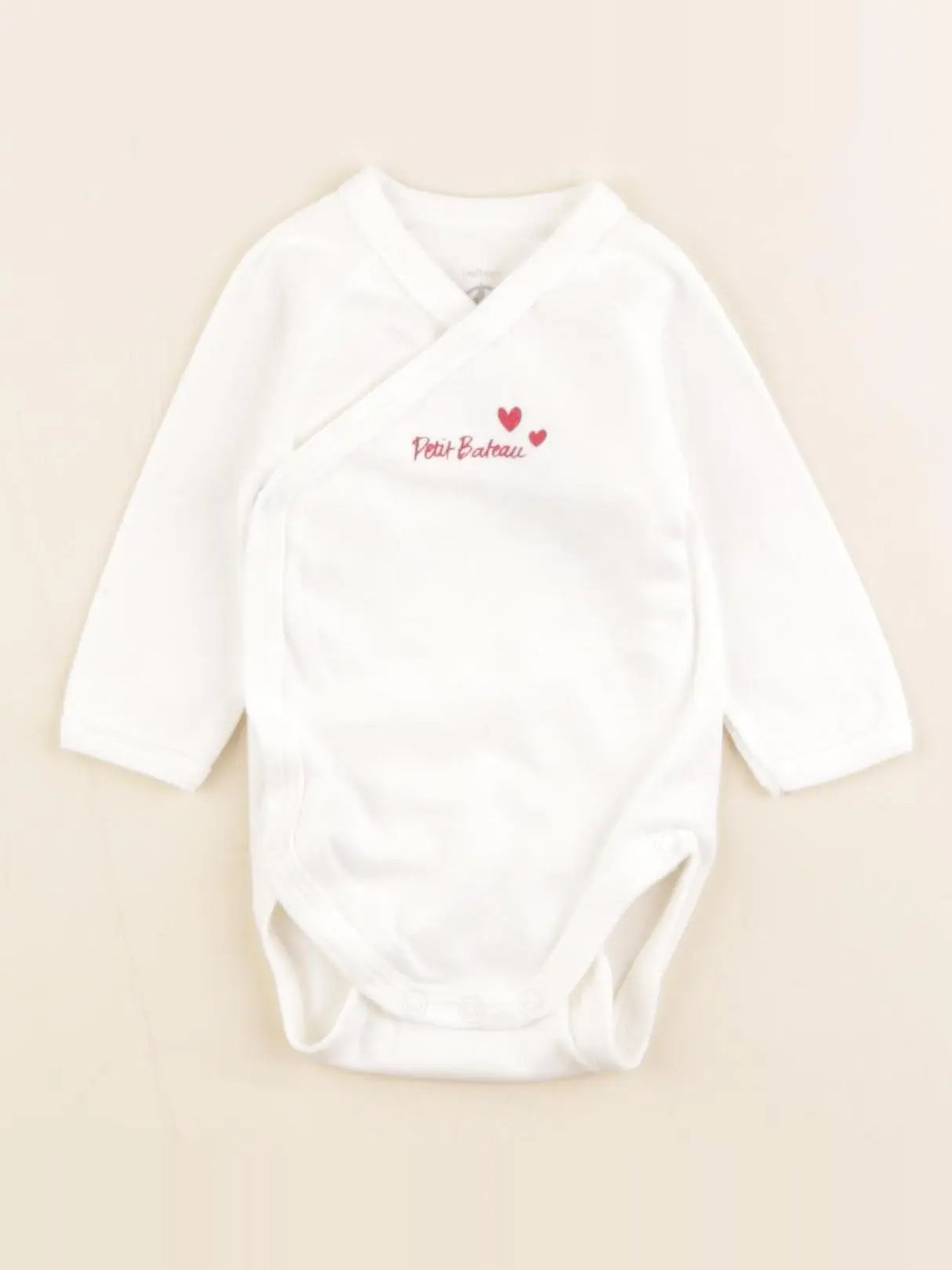 Petit Bateau - body blanc - 1 mois