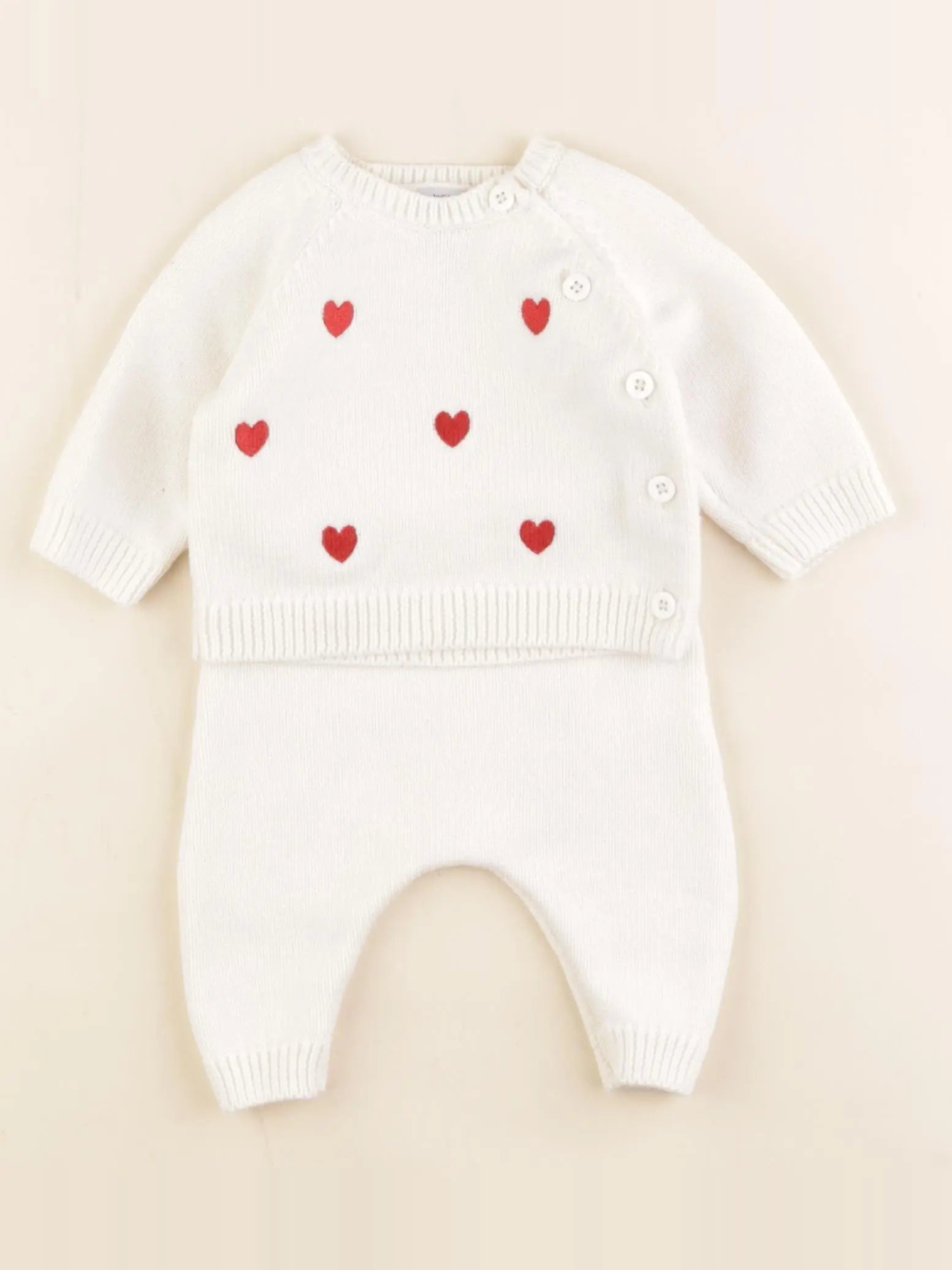 Petit Bateau - ensemble blanc - 1 mois
