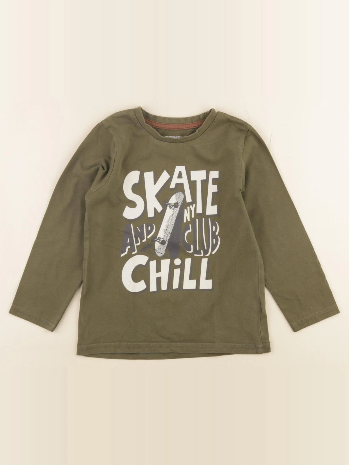 Vertbaudet - tee-shirt vert - 6 ans