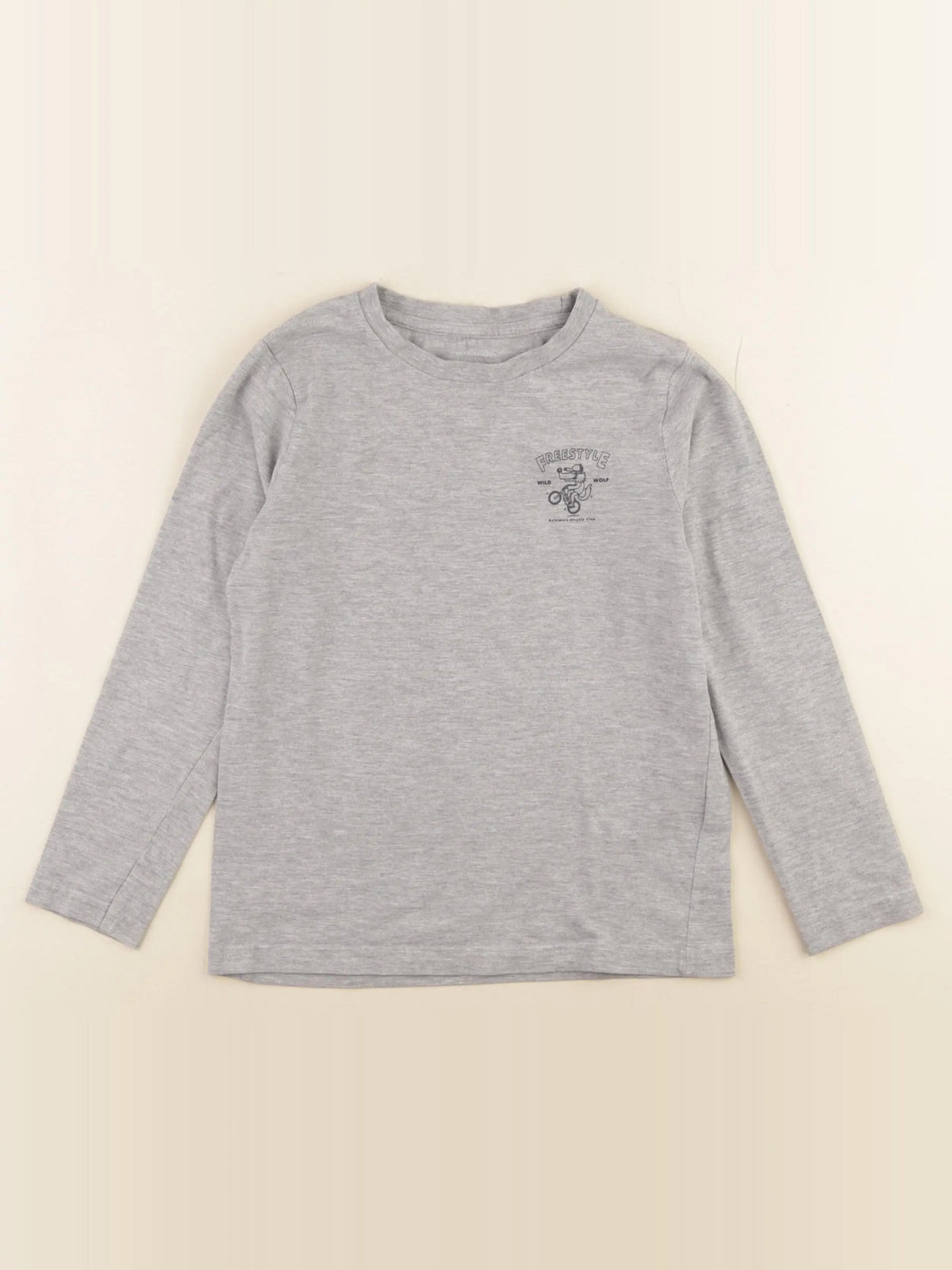 Vertbaudet - tee-shirt gris - 8 ans