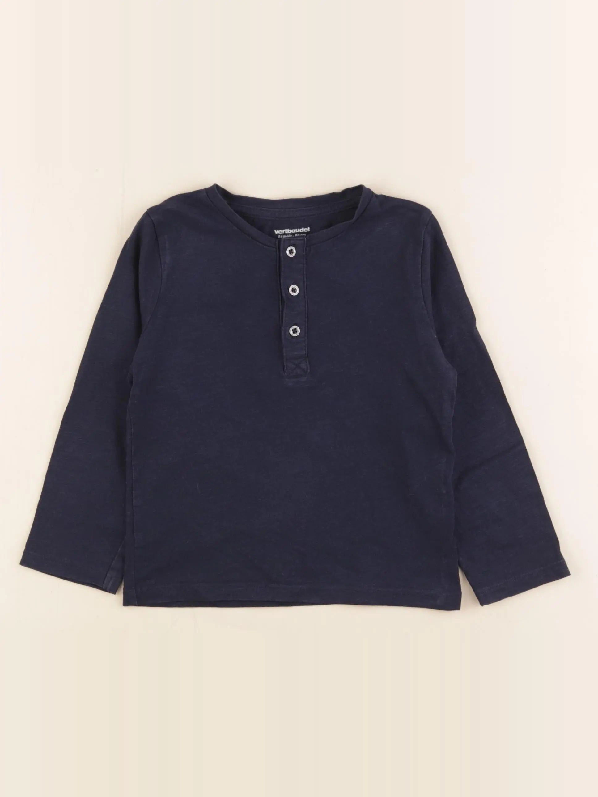 Vertbaudet - tee-shirt bleu - 2 ans