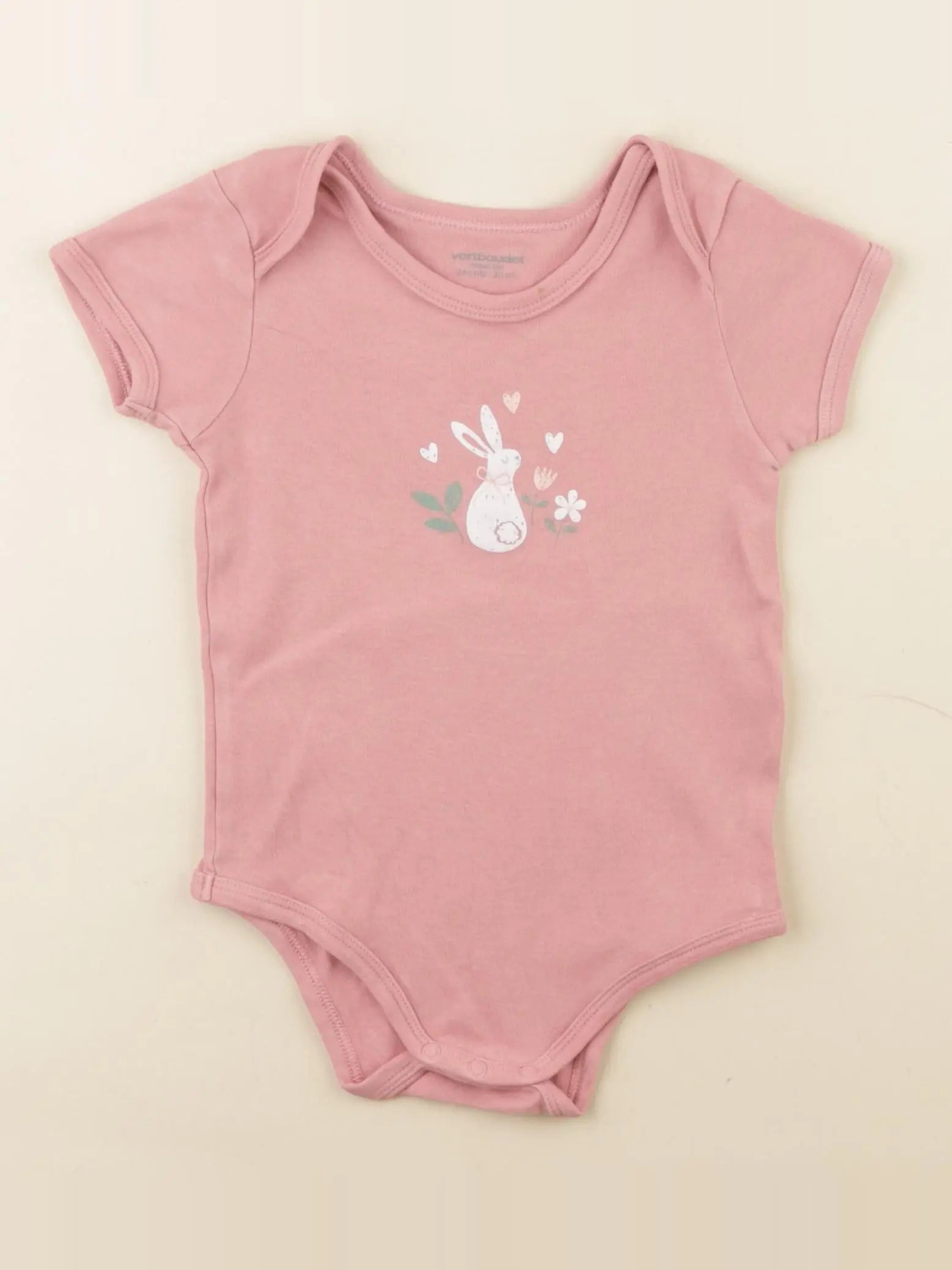 Vertbaudet - body rose - 24 mois