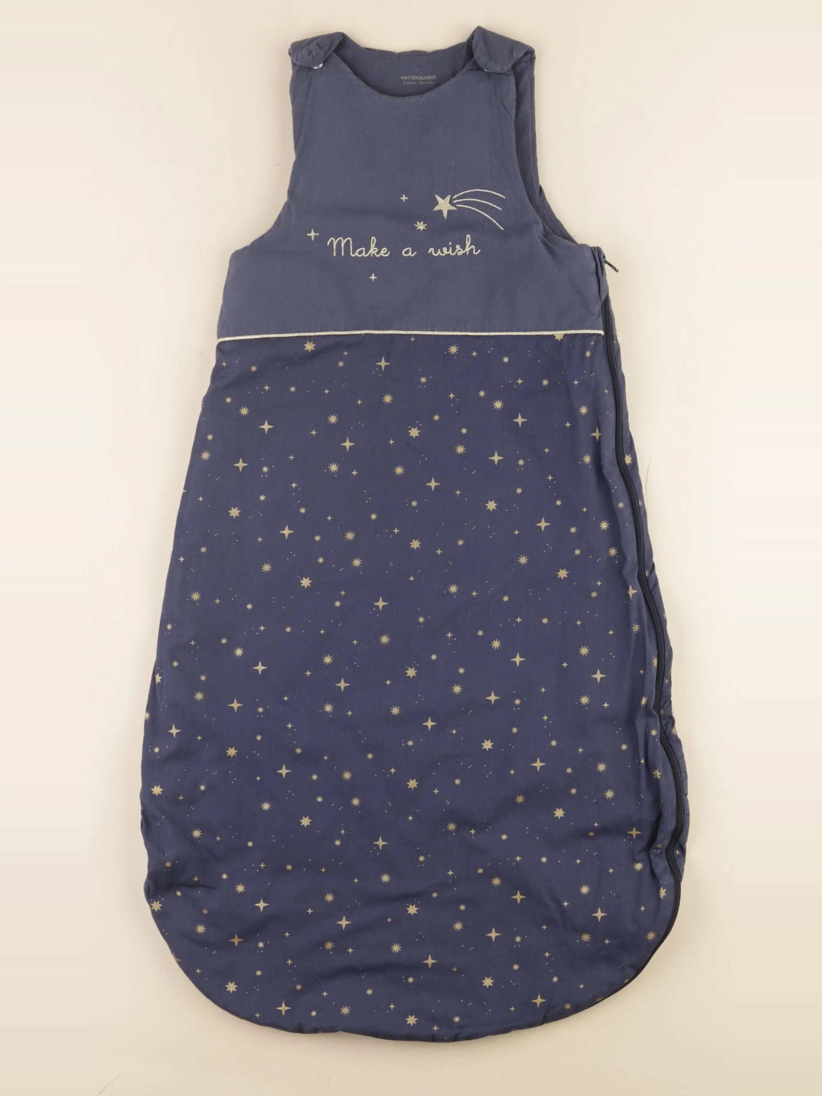 Vertbaudet - gigoteuse TOG 3 bleu, or - 6/18 mois