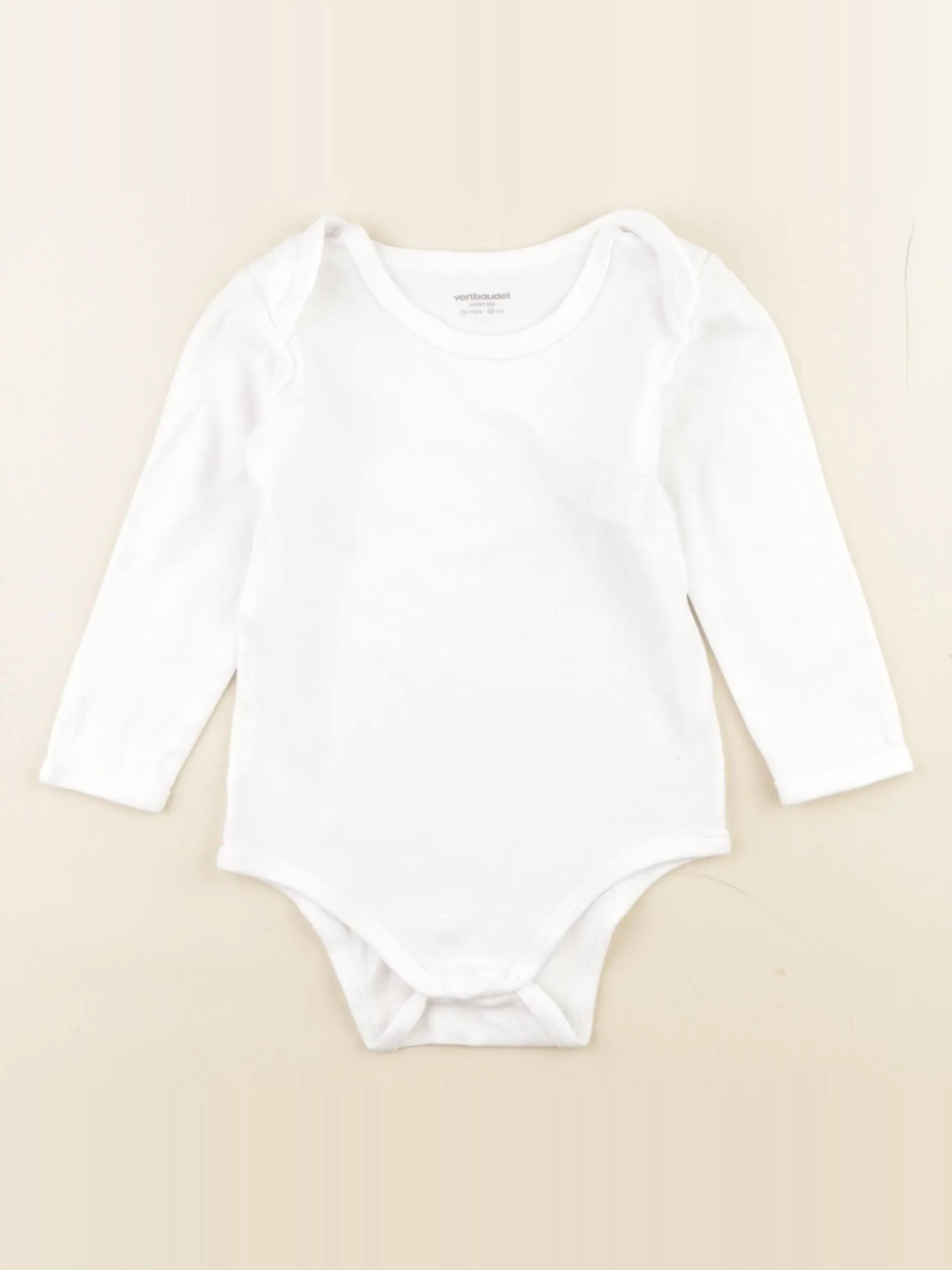 Vertbaudet - body blanc - 24 mois