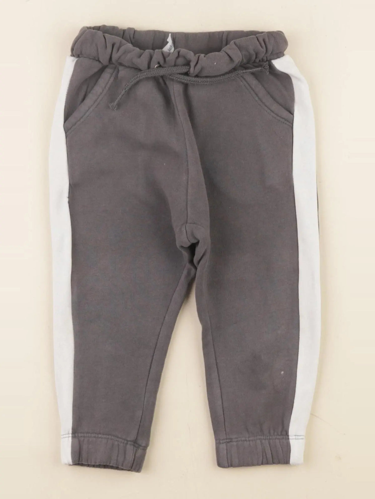 Vertbaudet - jogging doublé gris - 18 mois