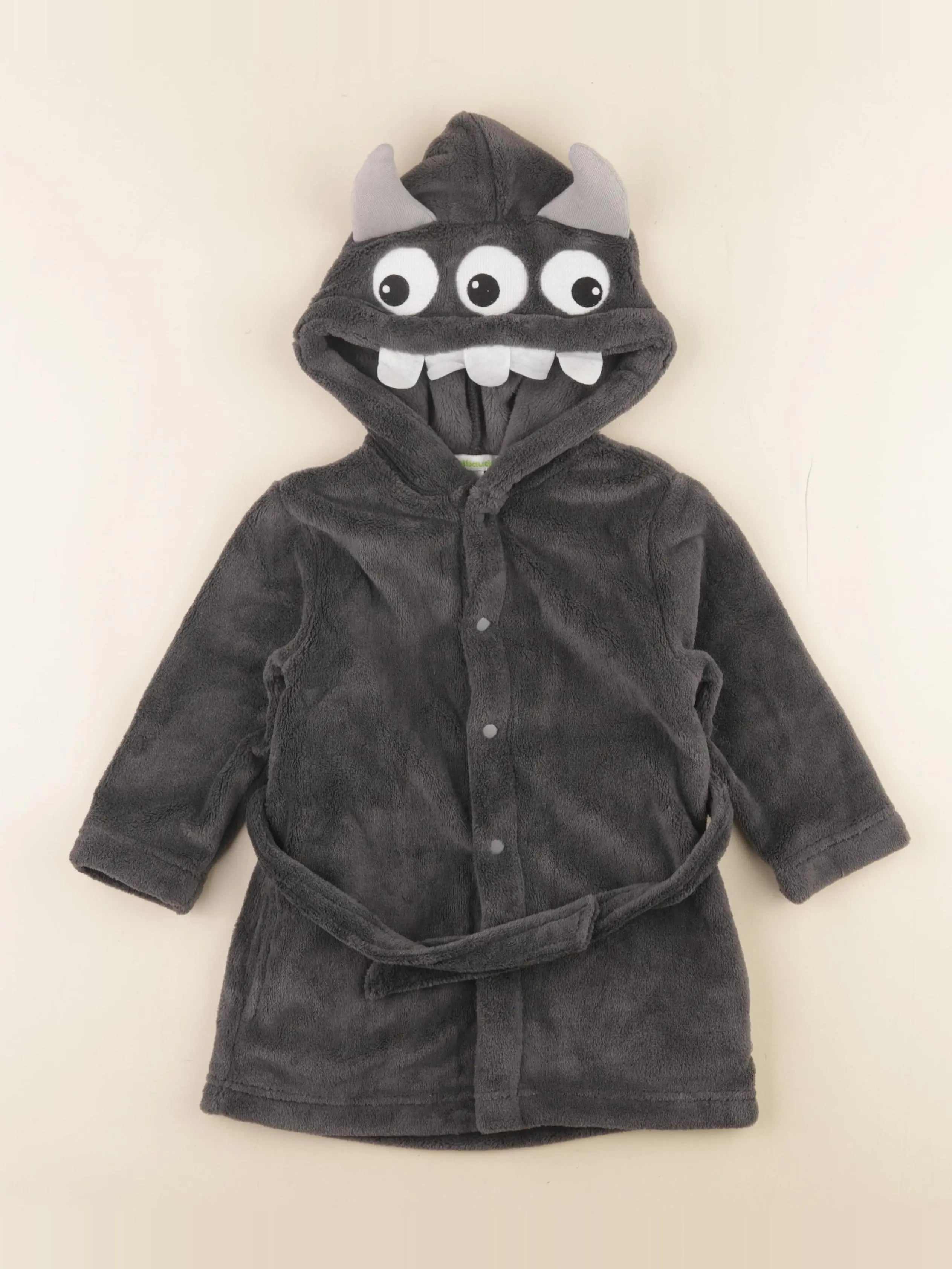 Vertbaudet - robe de chambre gris - 2 ans