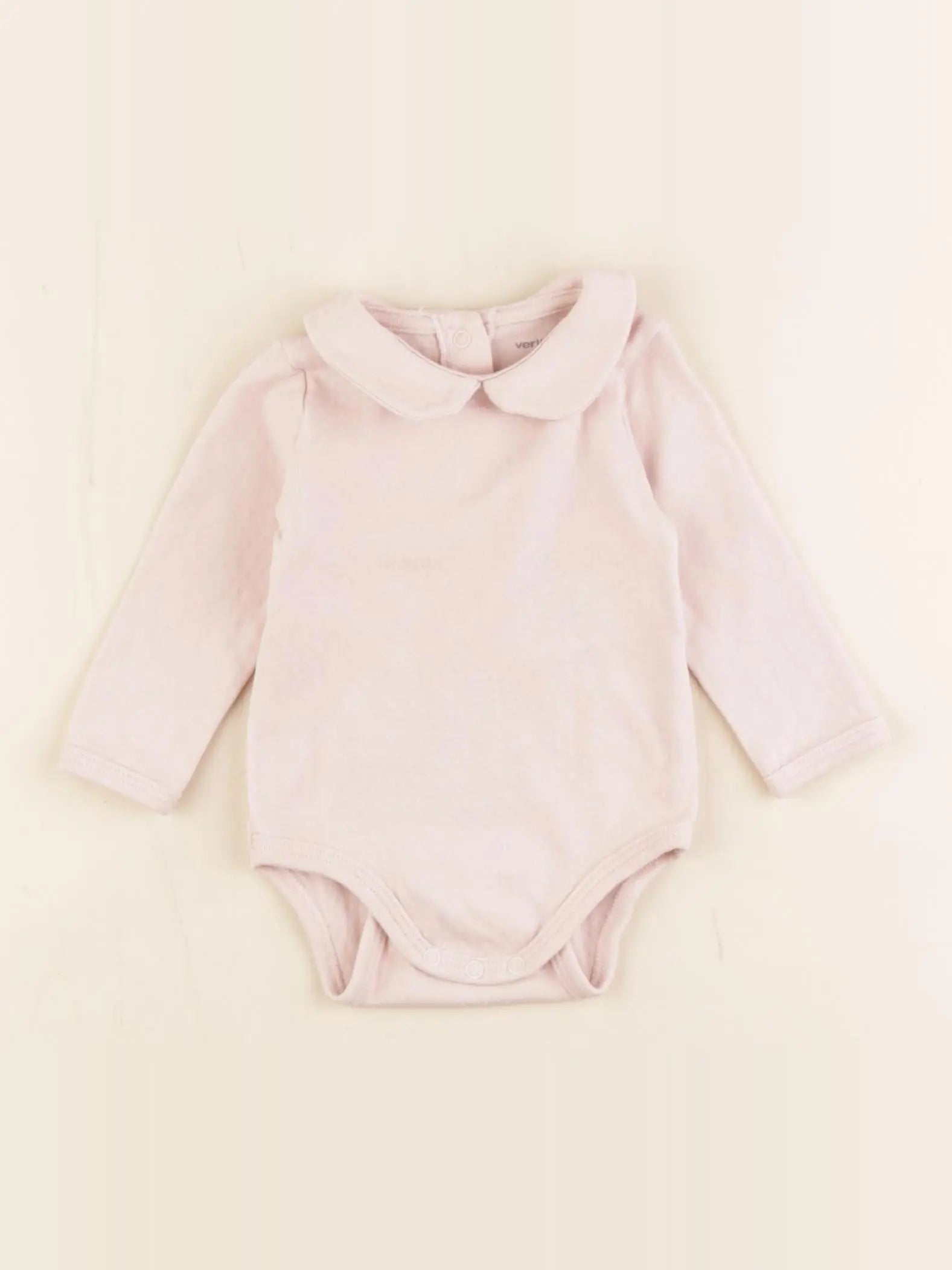 Vertbaudet - body à col rose - 3 mois