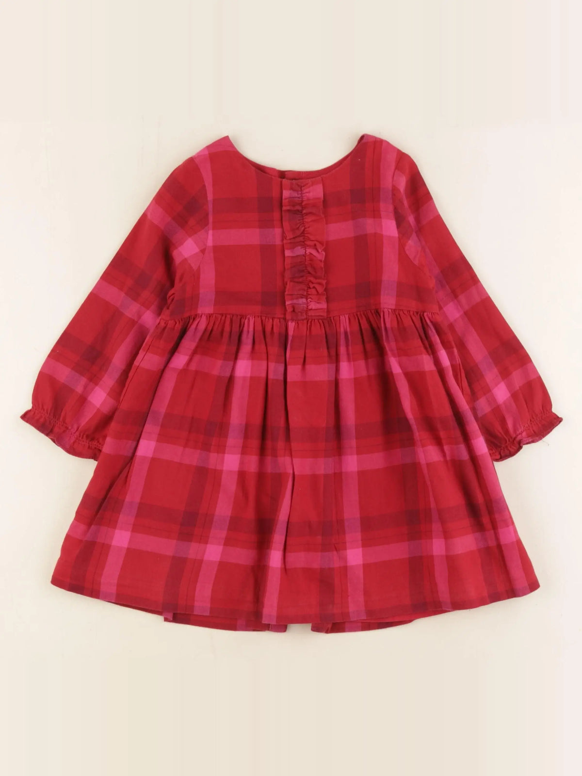 Jacadi - robe rose, rouge - 24 mois