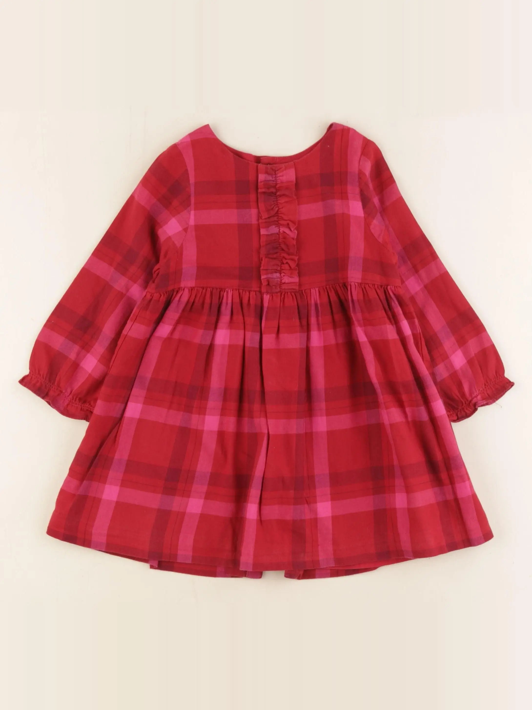 Jacadi - robe rose, rouge - 24 mois