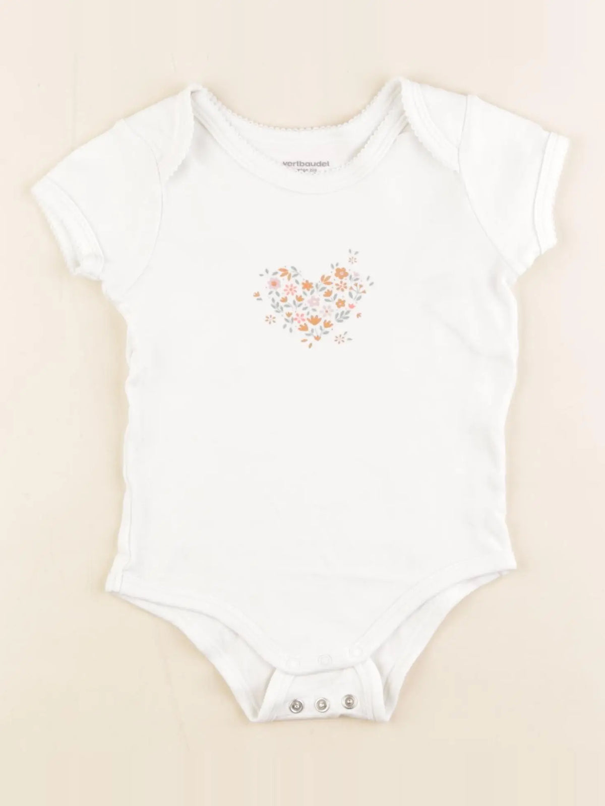 Vertbaudet - body blanc - 2 ans