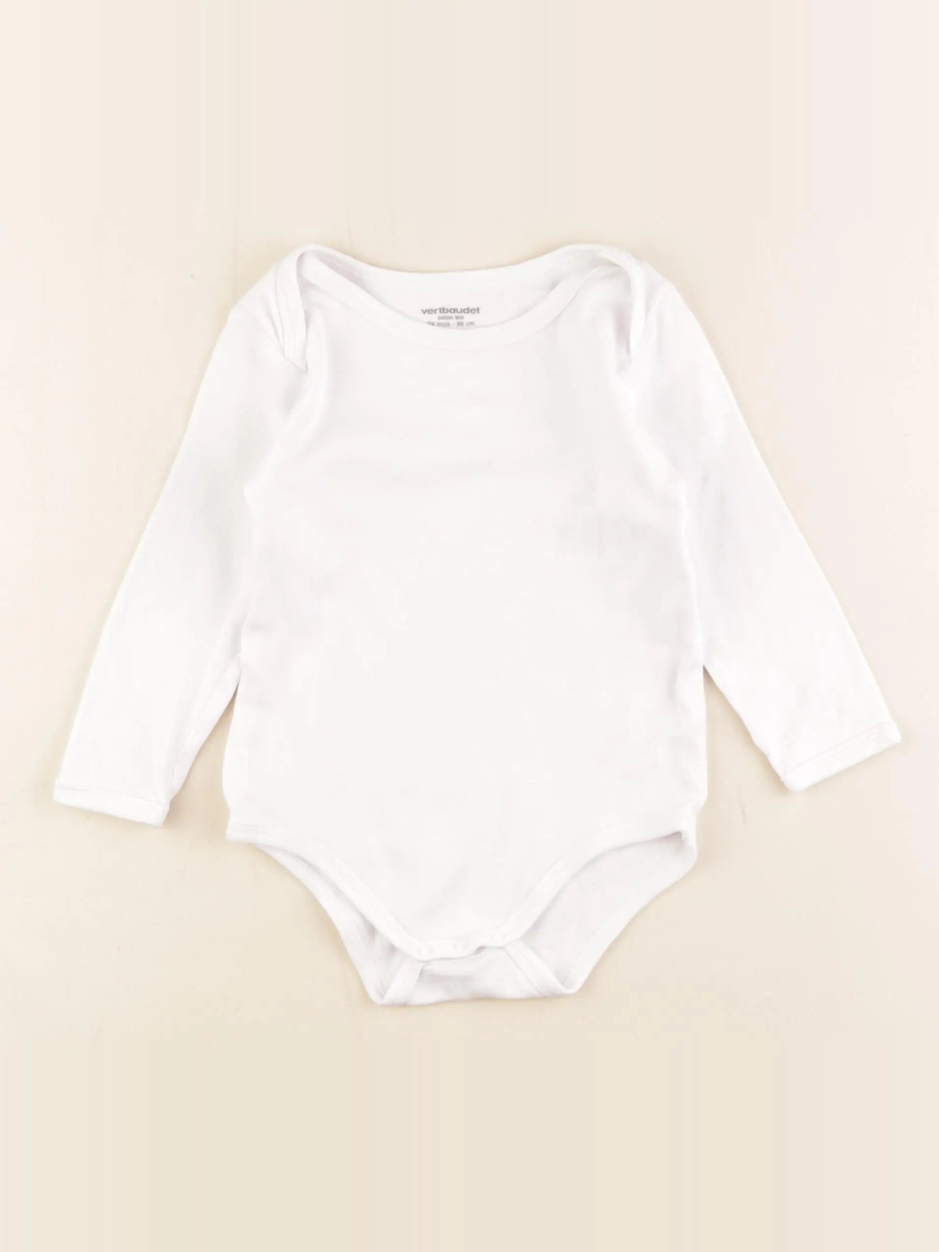 Vertbaudet - body blanc - 24 mois