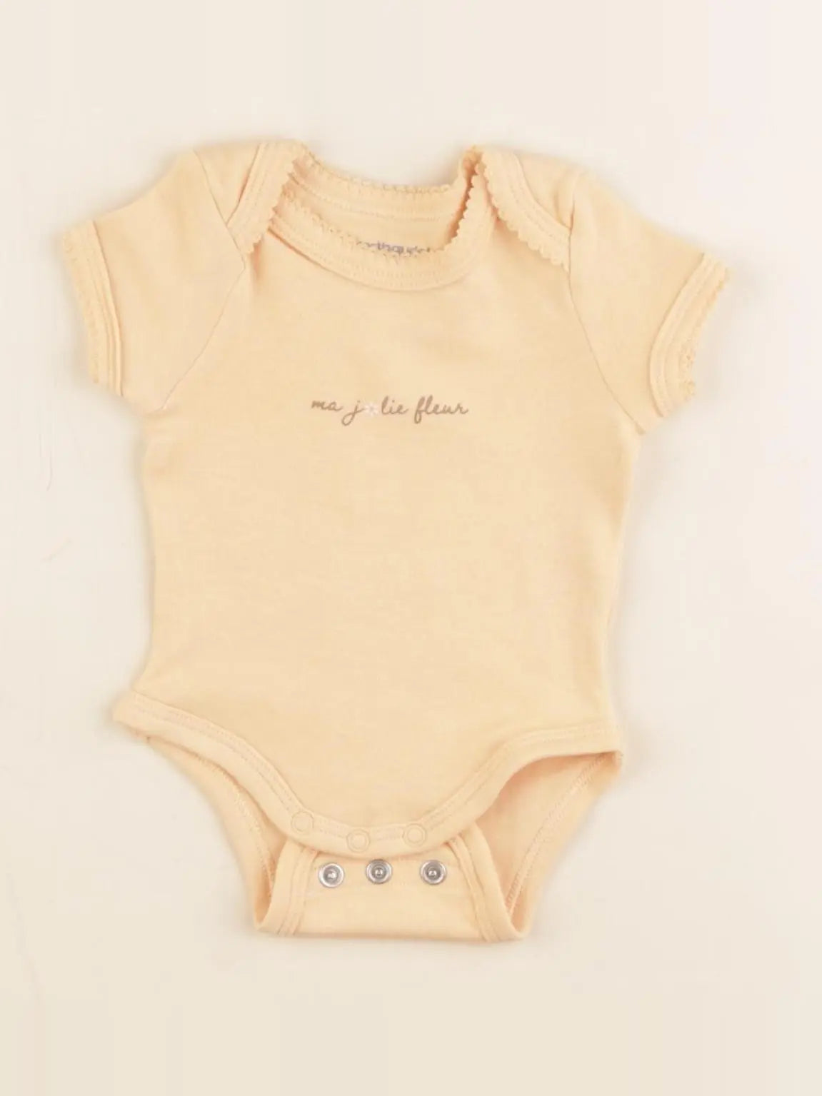 Vertbaudet - body orange - 1 mois