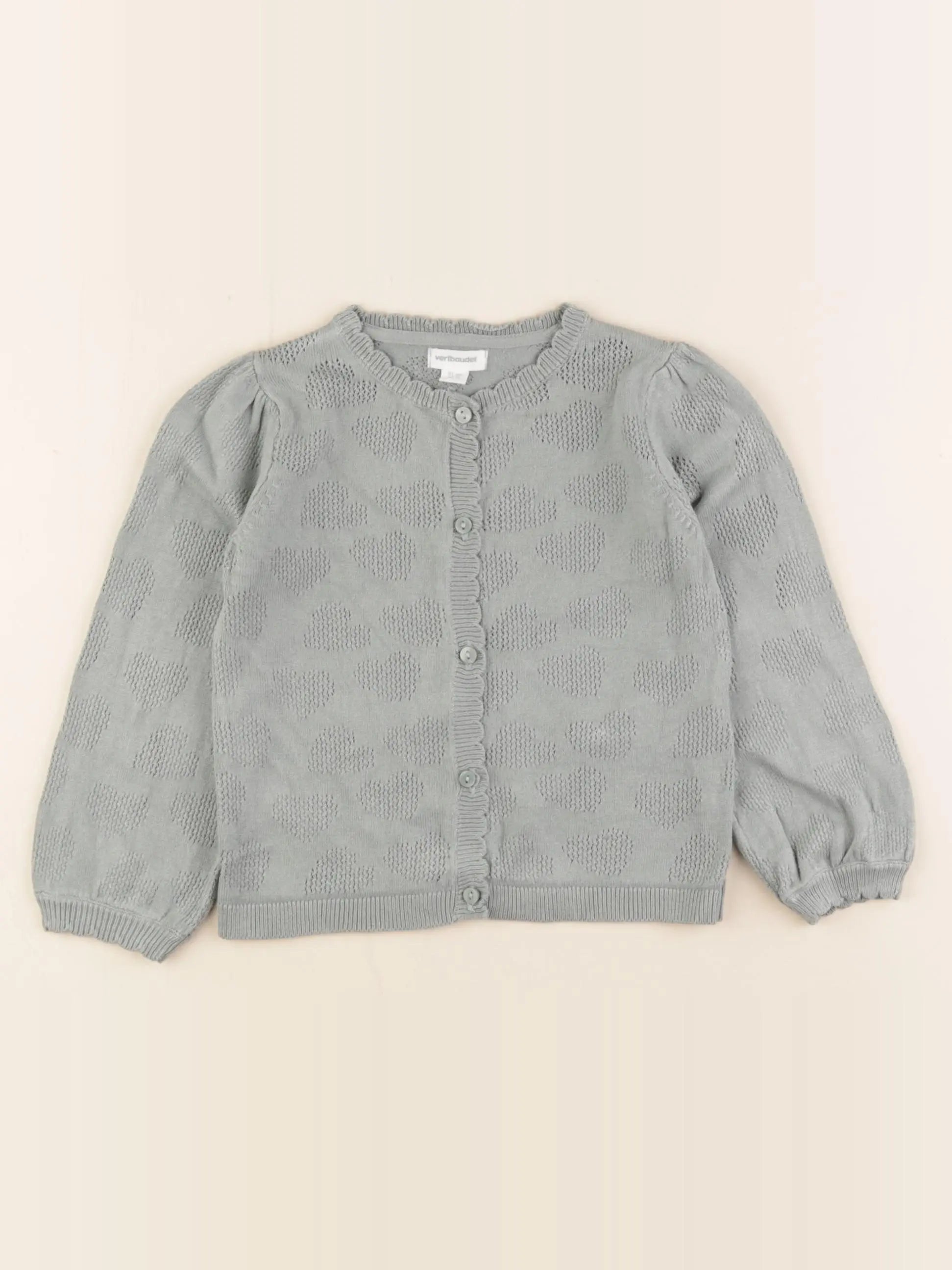 Vertbaudet - gilet vert - 18 mois